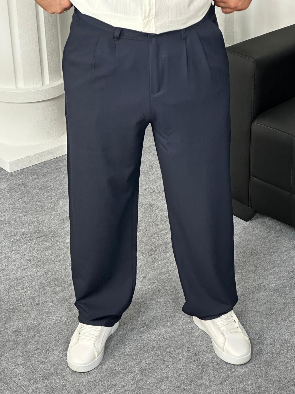 Baggy Paça Venüs Pantolon - Lacivert