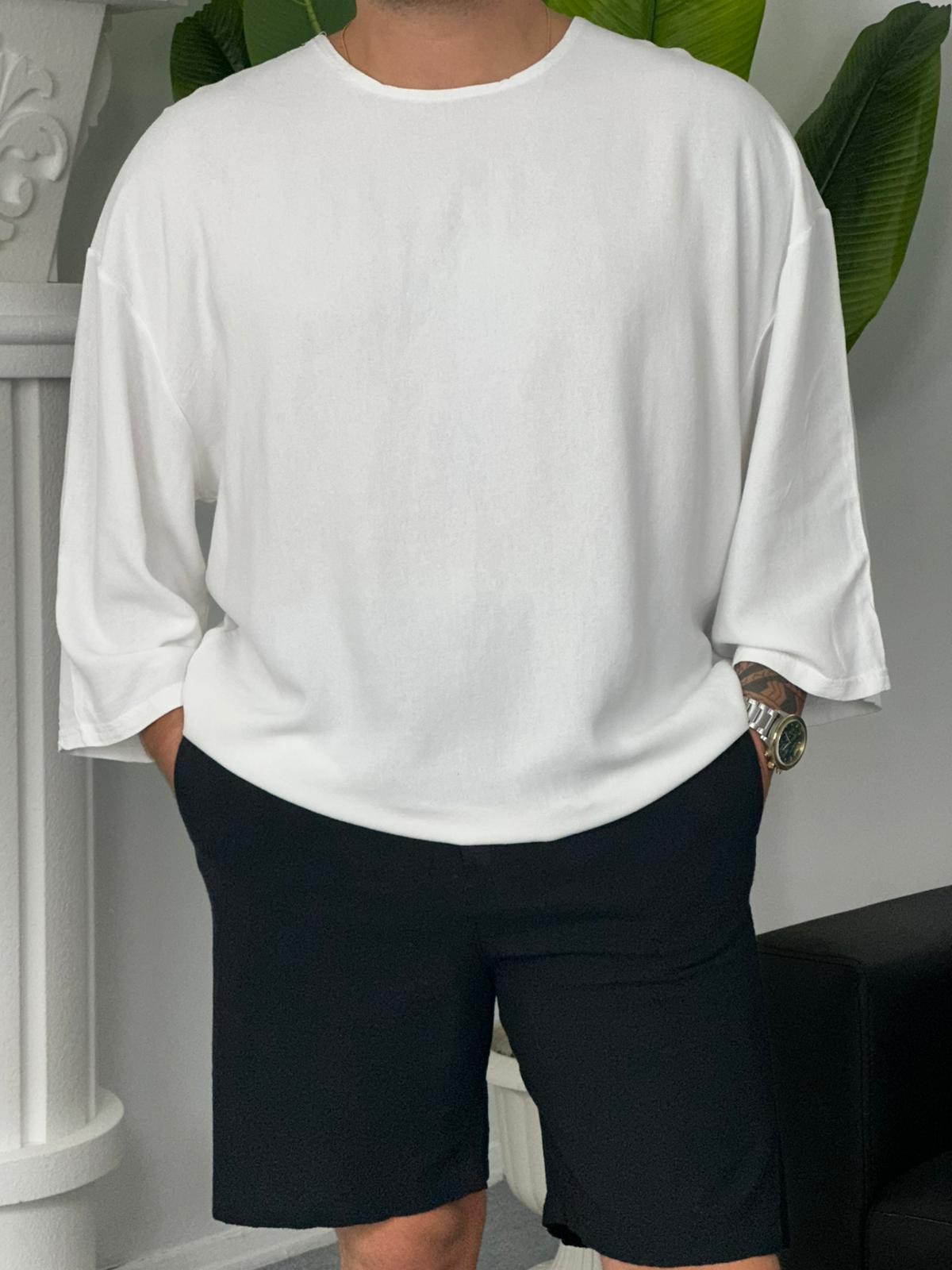 Keten Fakir Kol T-shirt