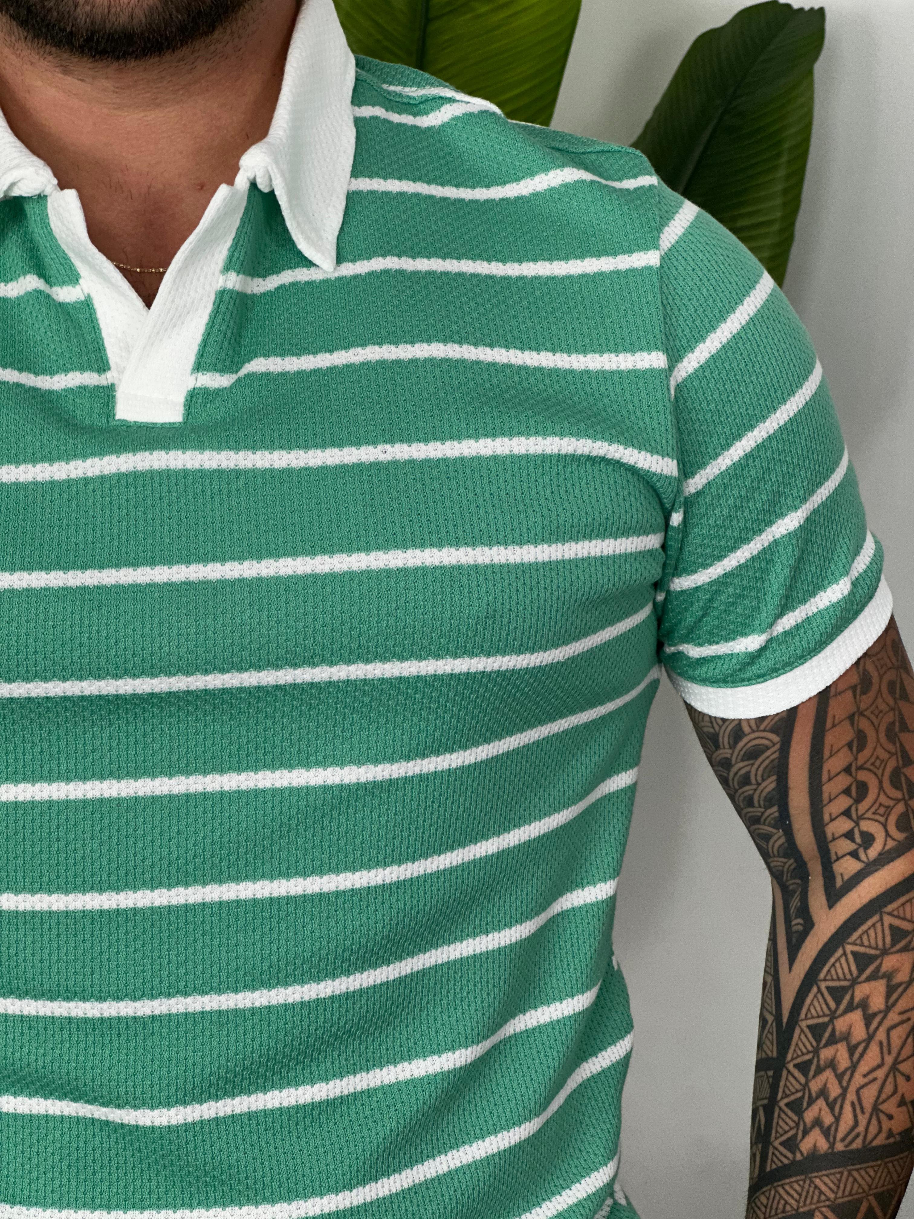 Polo Yaka Gofre T-shirt