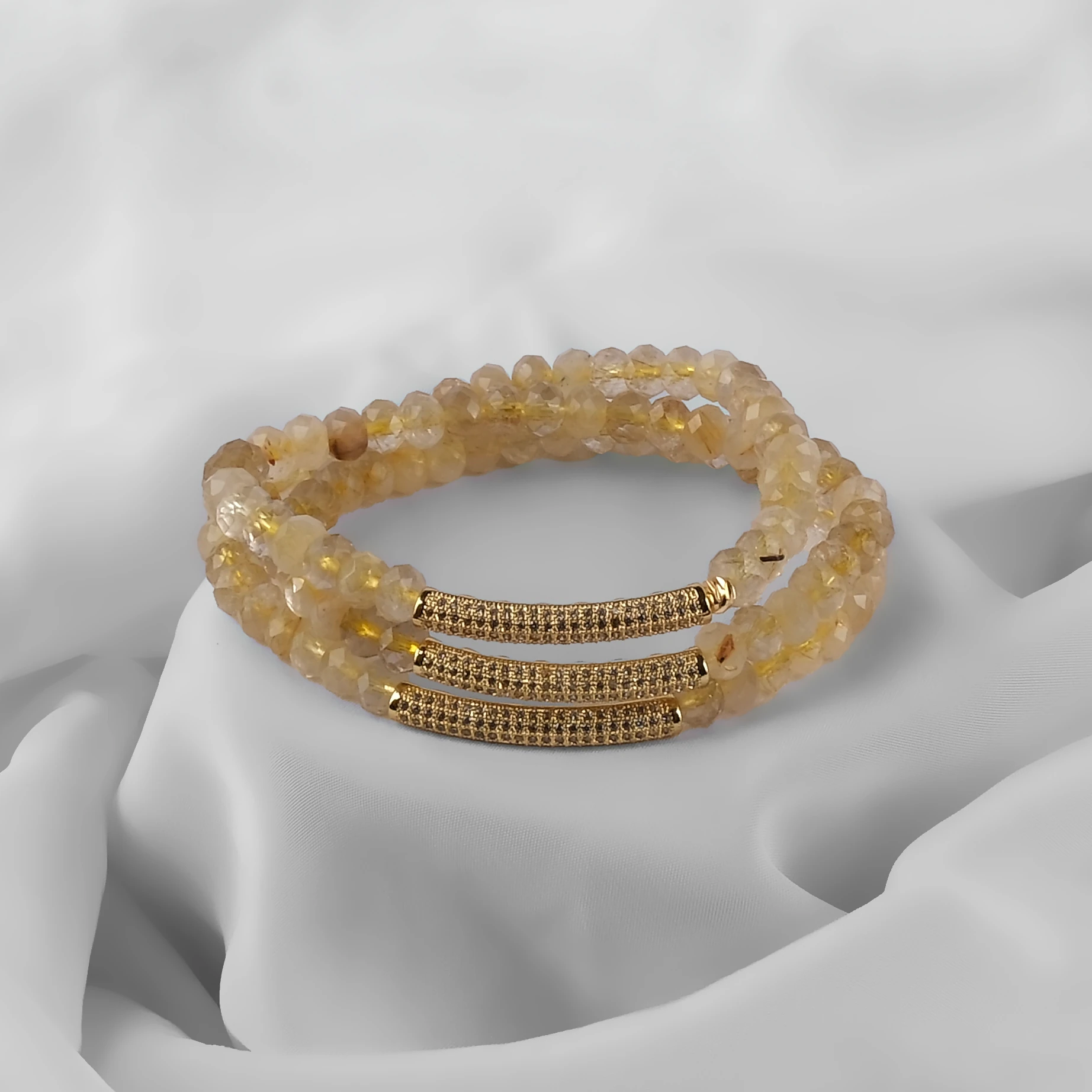 Helora Güneştaşı Tesbih Bileklik