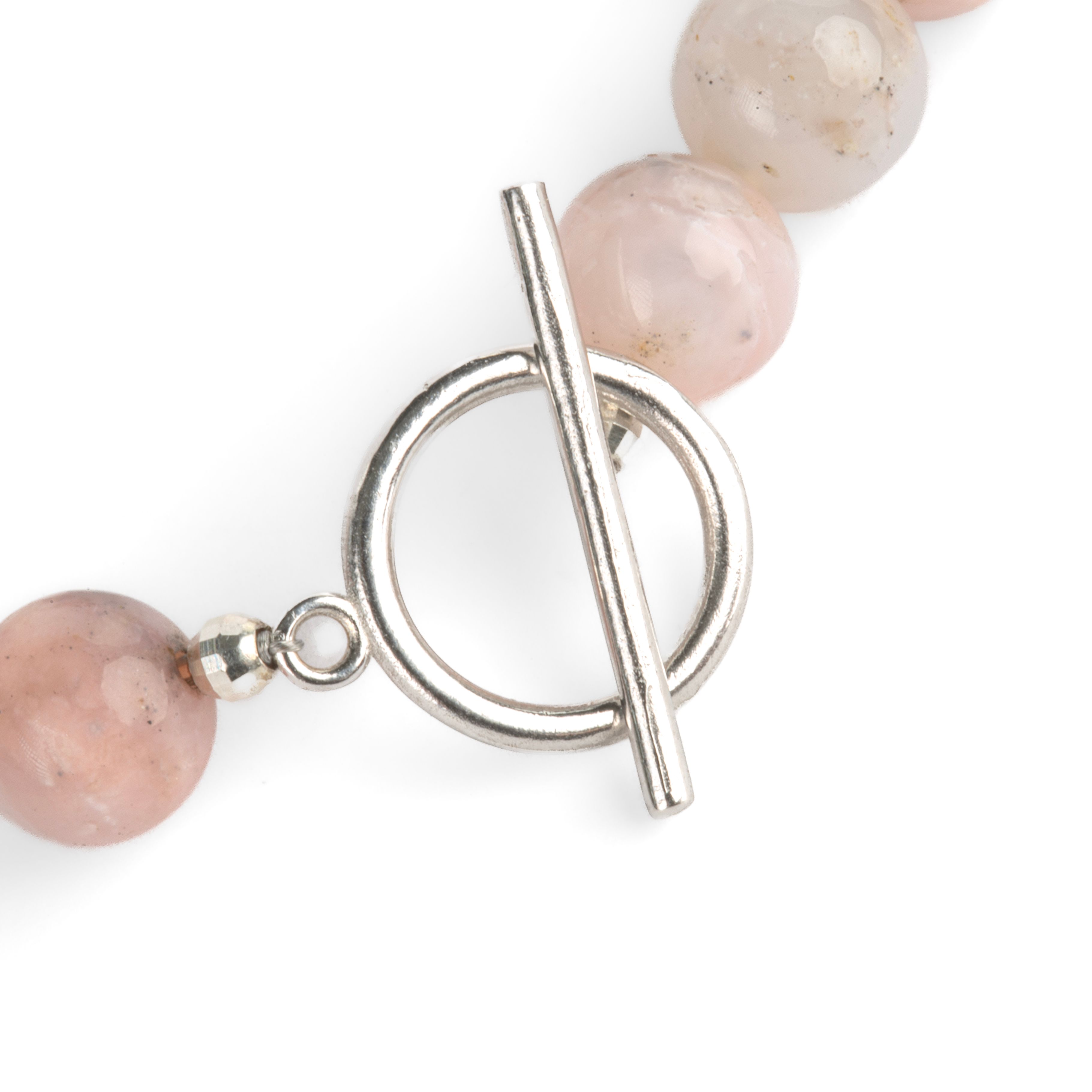 Ophelia Pembe Opal ve İnci Bileklik