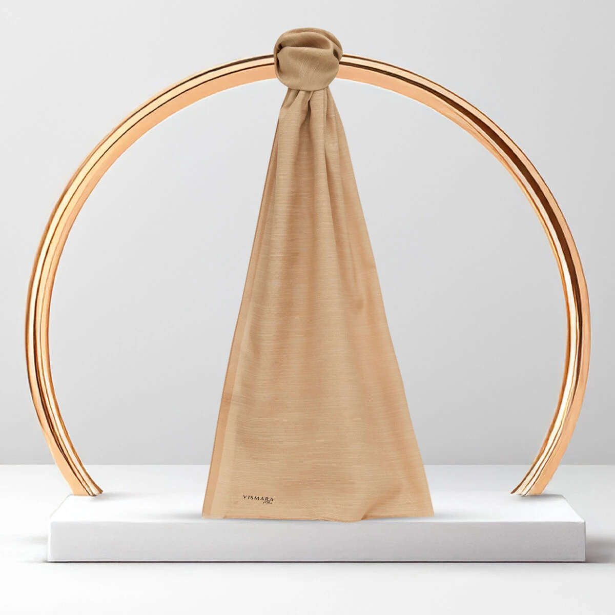 Bal Köpüğü Monogram Desen V Jakarlı Pamuk İpek Şal