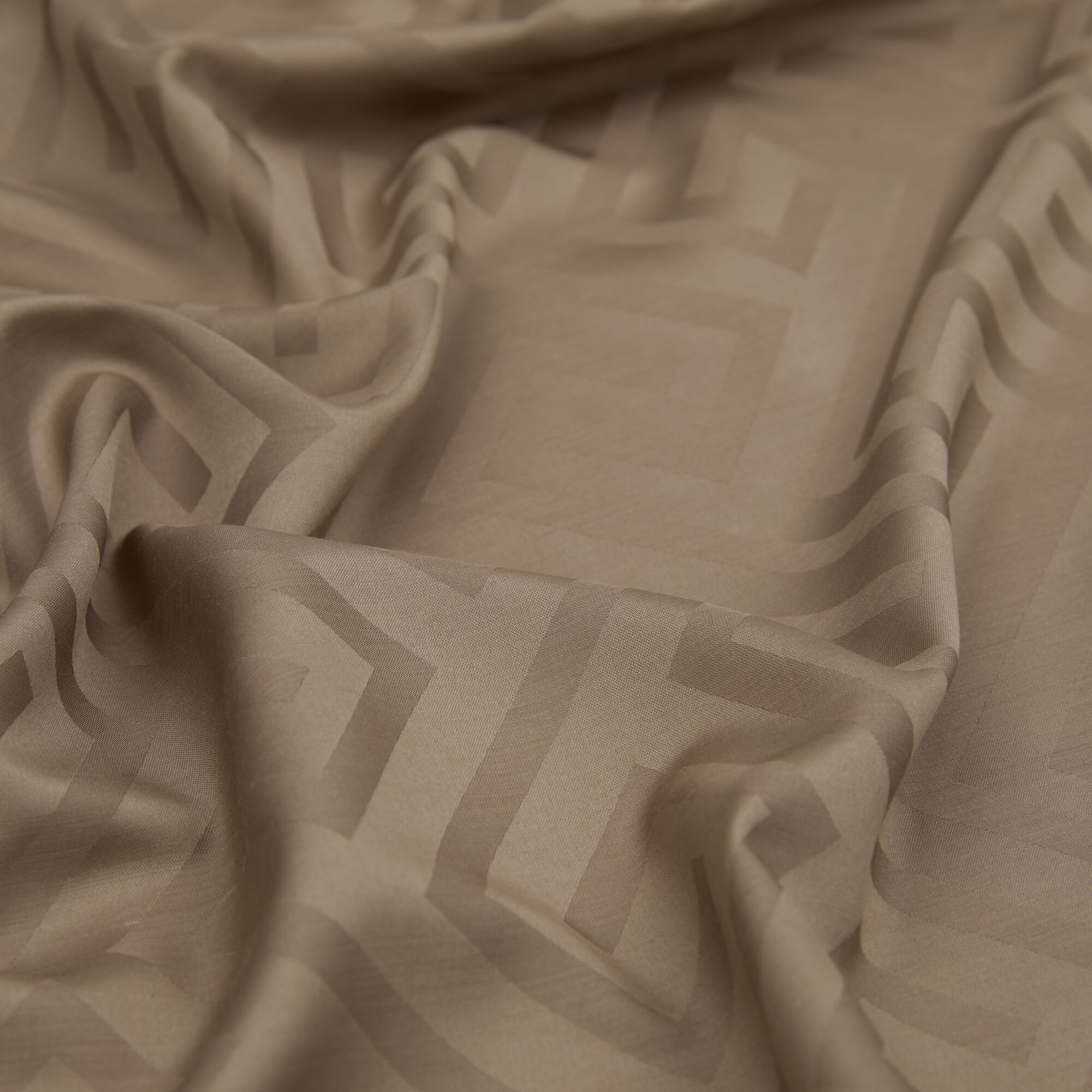 Vizon G Desen Jakarlı Yün İpek Şal