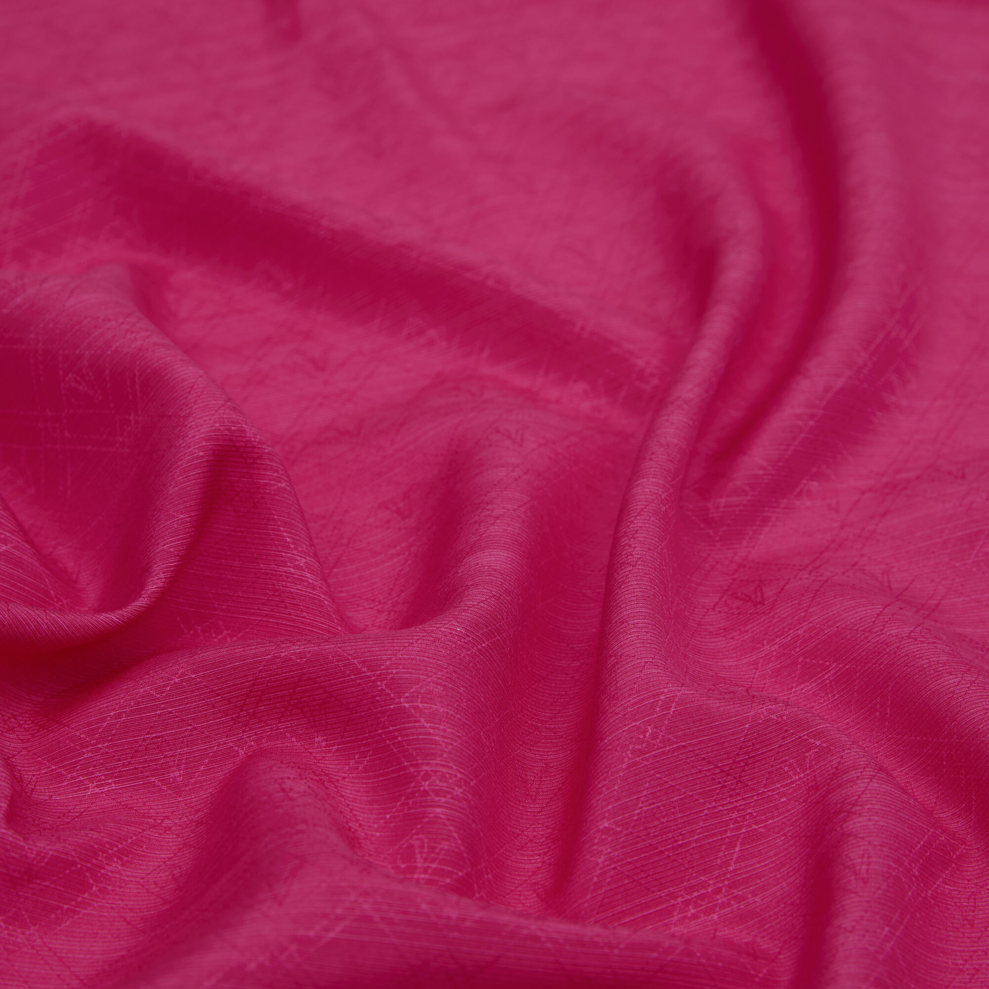 Fuşya Monogram Desen V Jakarlı Pamuk İpek Şal