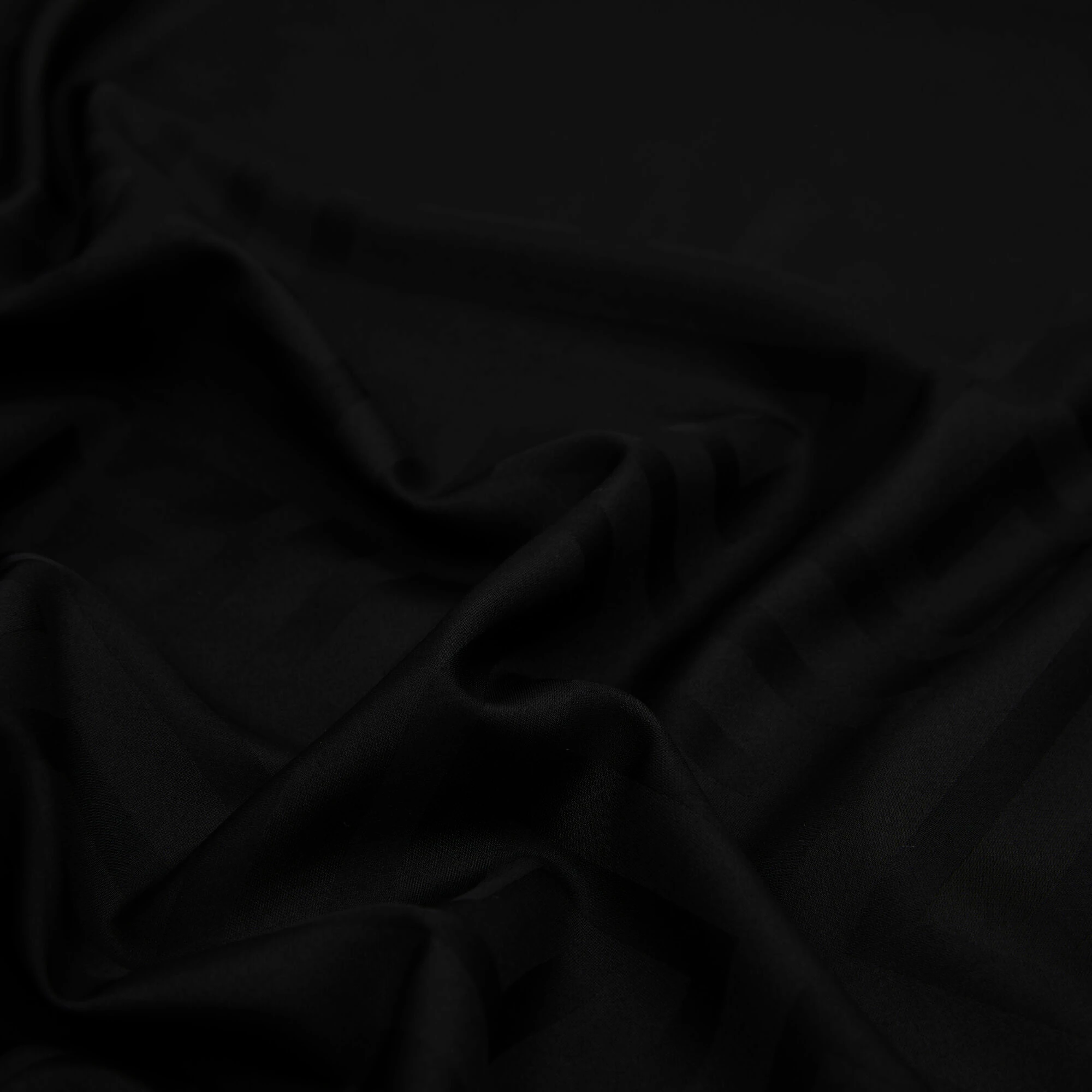 Siyah G Desen Jakarlı Yün İpek Şal