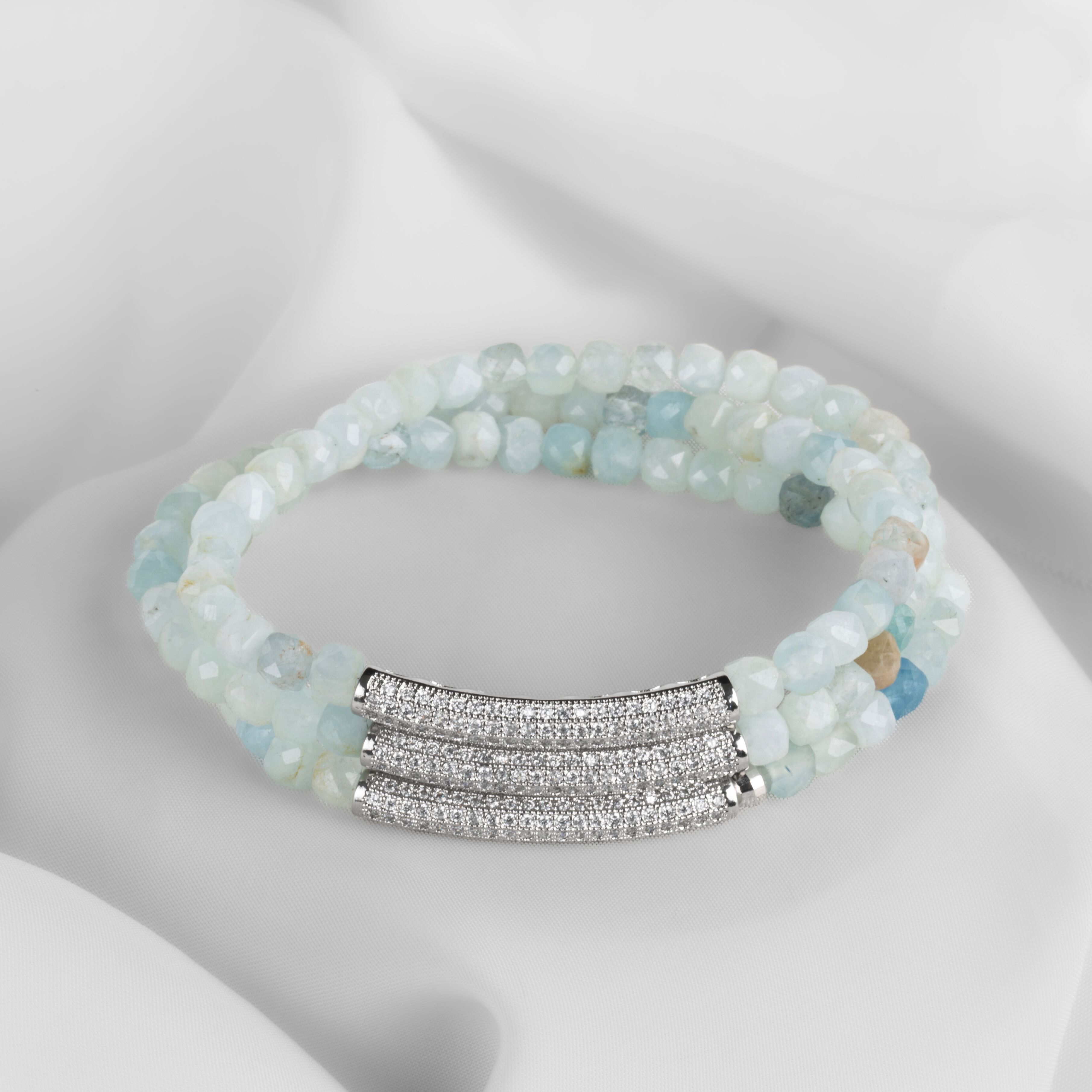 Amoria Aquamarine Tesbih Bileklik
