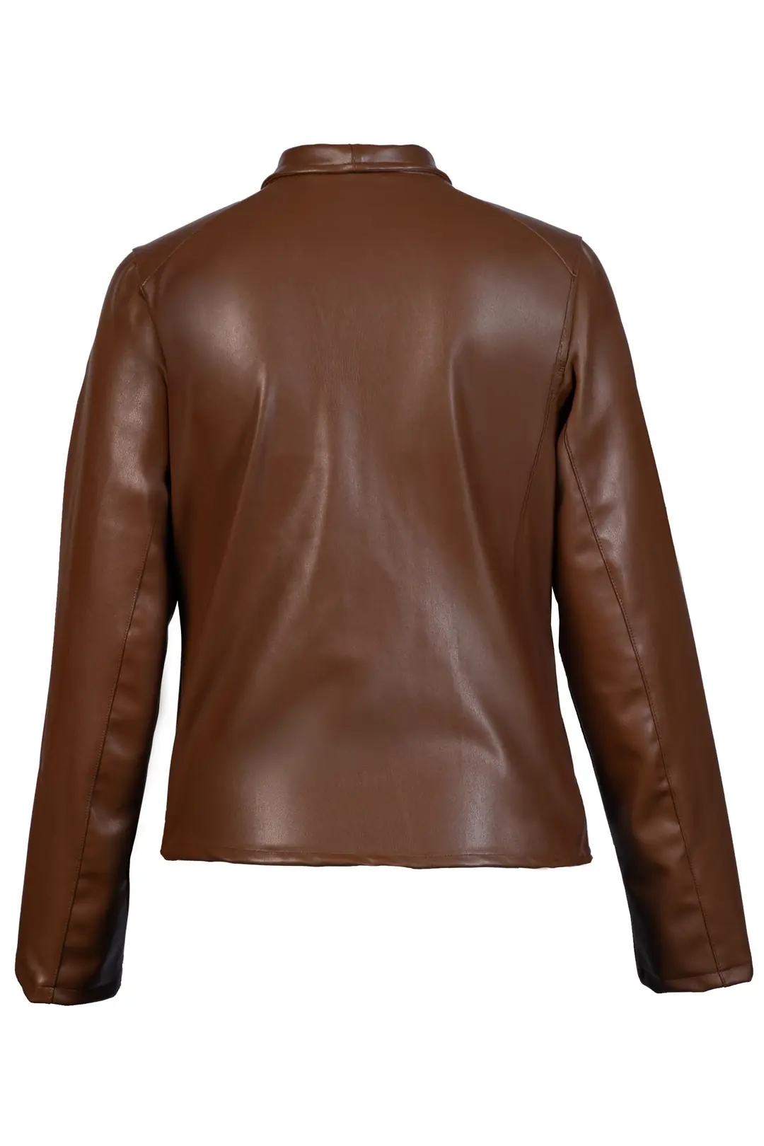 Kadın Taba Suni Deri Ceket