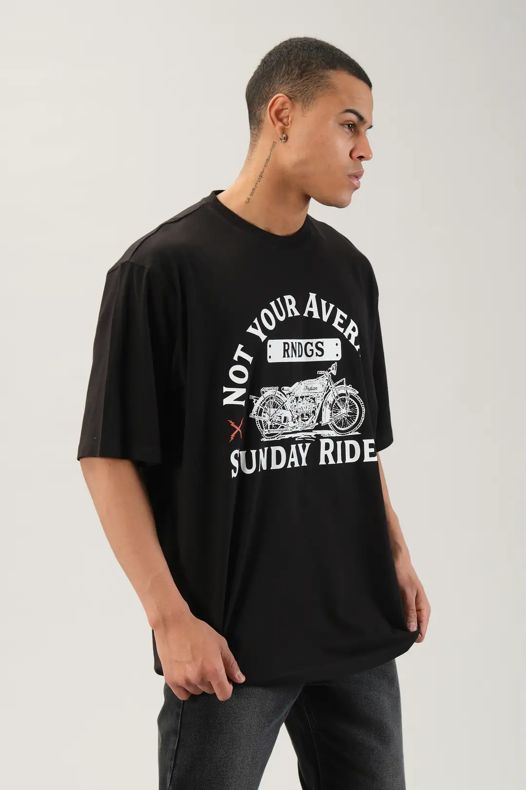 Rain Dogs Tasarım Baskılı Siyah Tişört