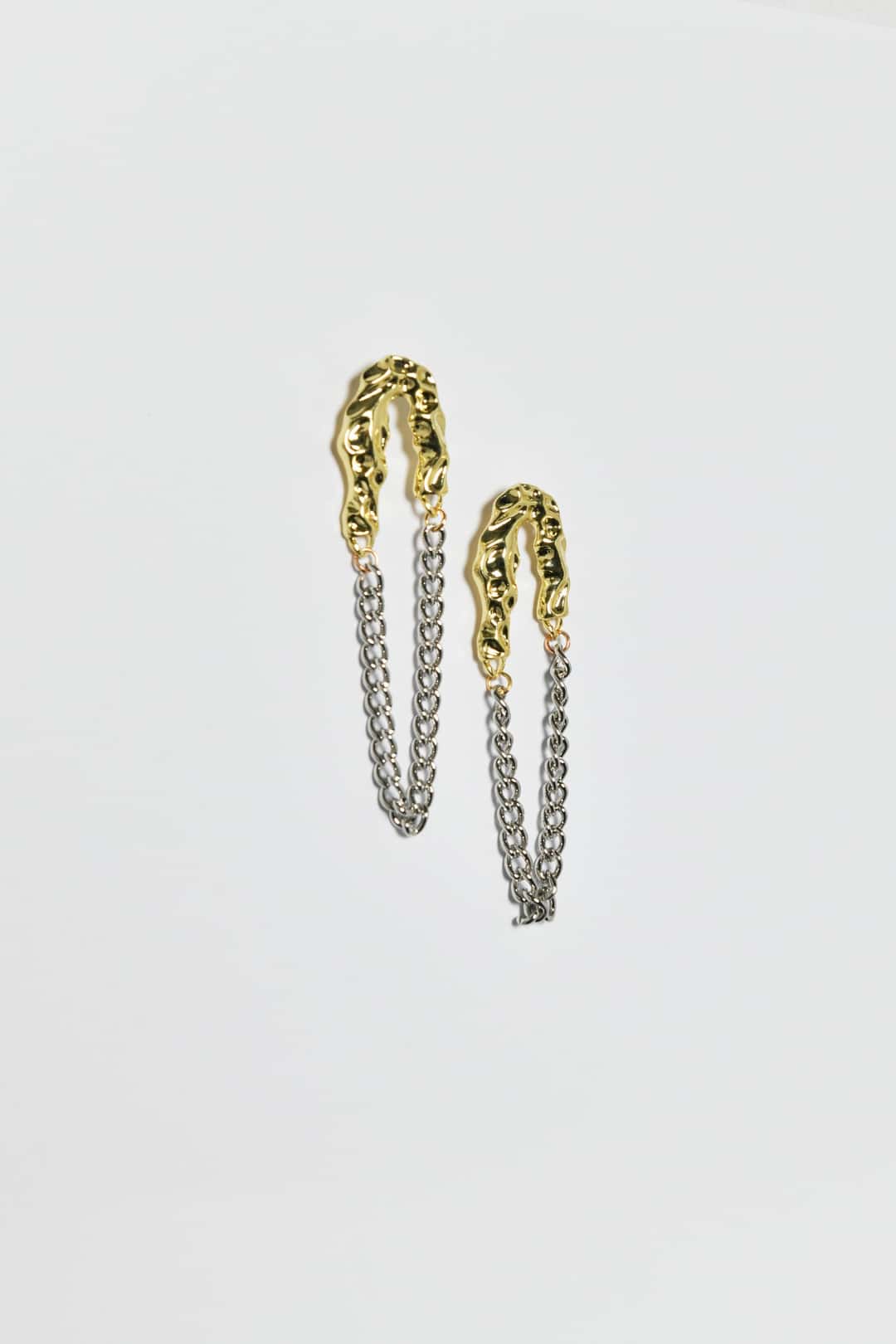 Gold Detaylı Zincir Küpe