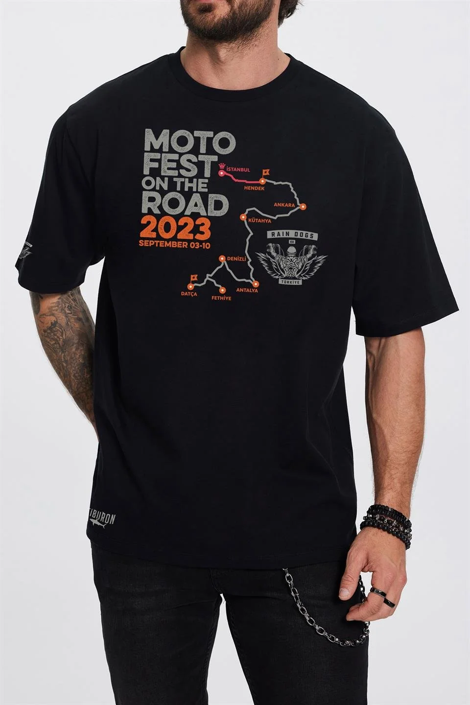 Moto Fest 2023 Siyah Erkek Tişört