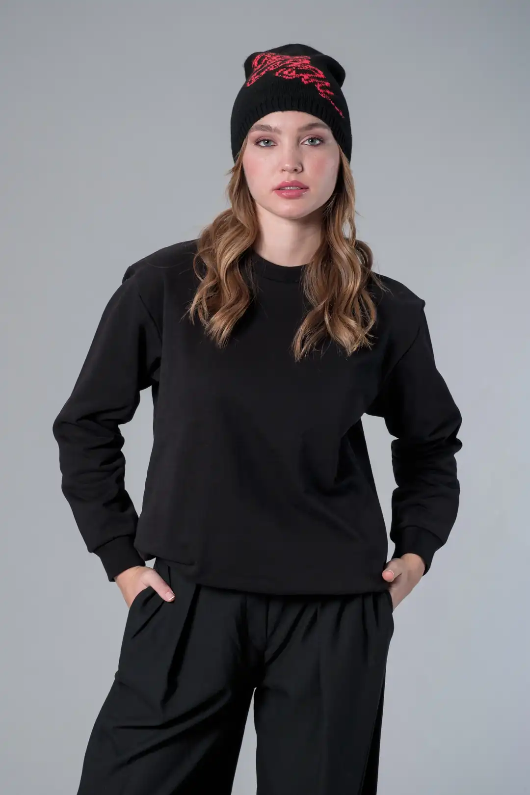 Tiburon Logolu Yünlü Bere