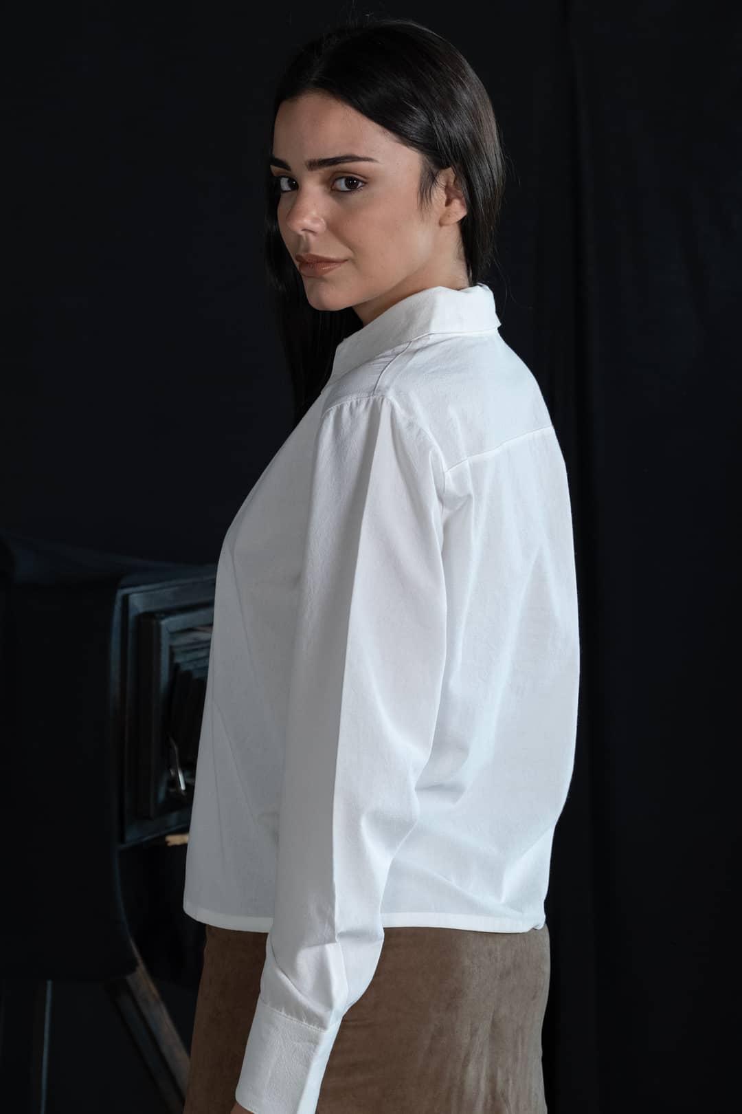Beyaz Basic Poplin Gömlek