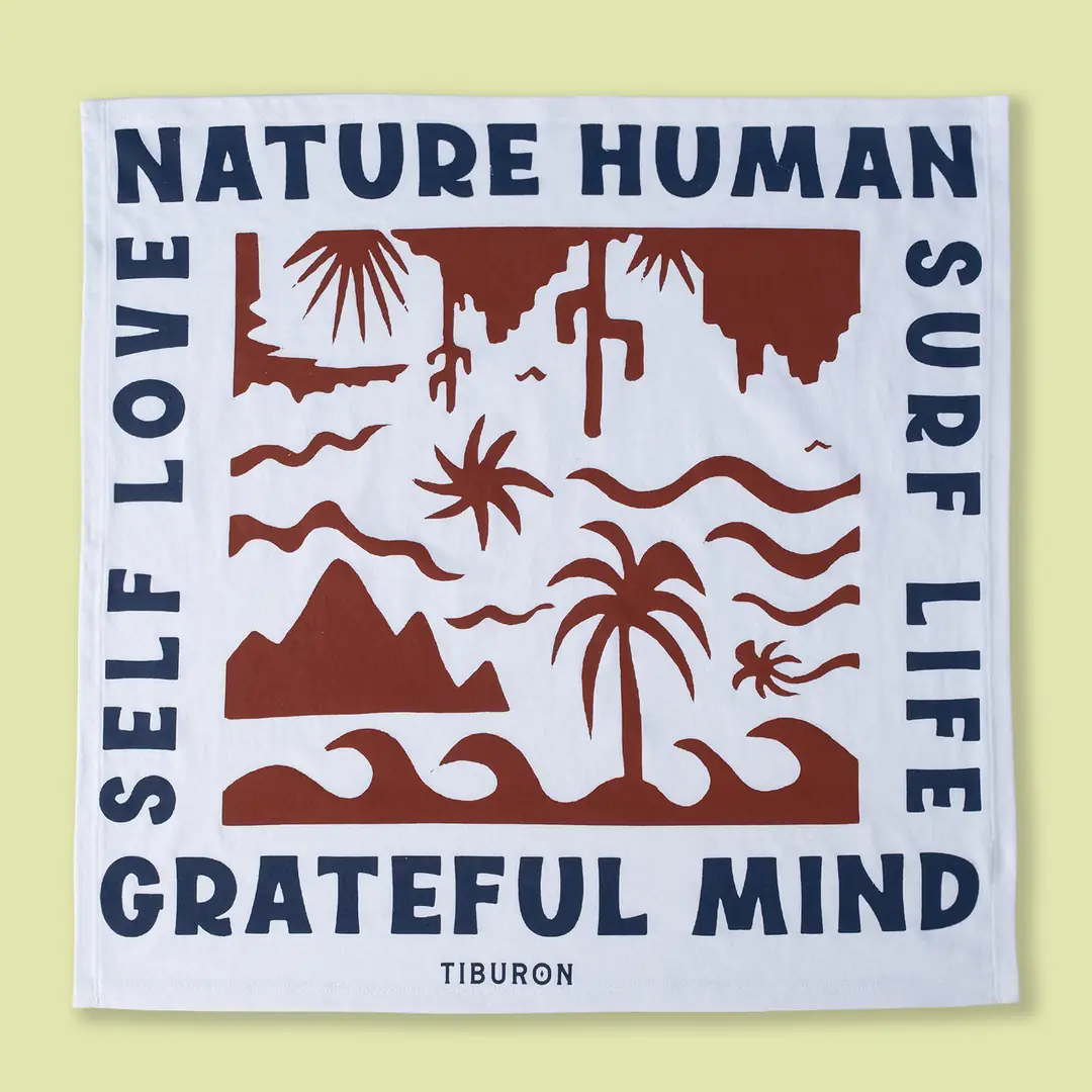 Beyaz Baskılı Bandana