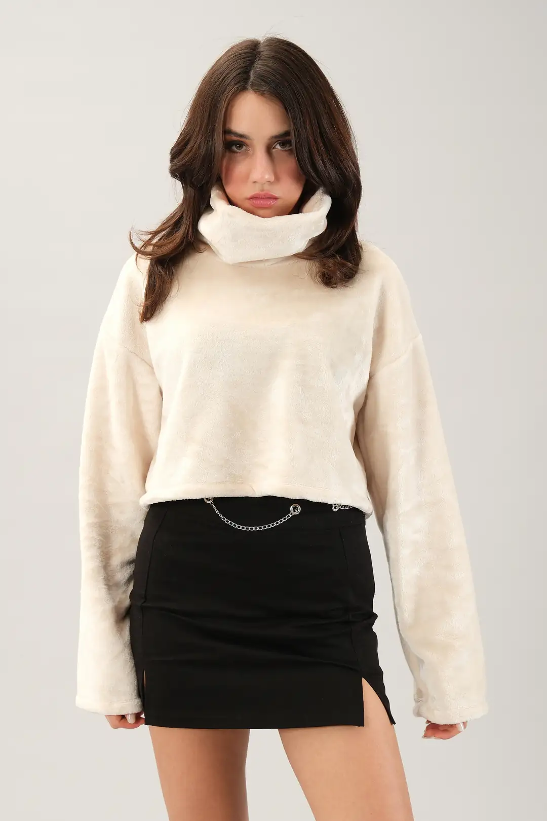 Yumuşak Dokulu Crop Üst