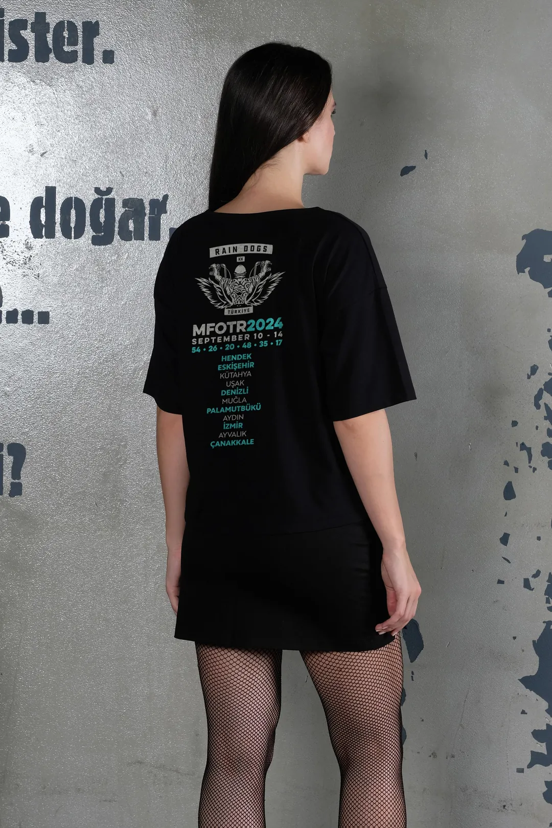 Moto Fest 2024 Siyah Kadın Tişört