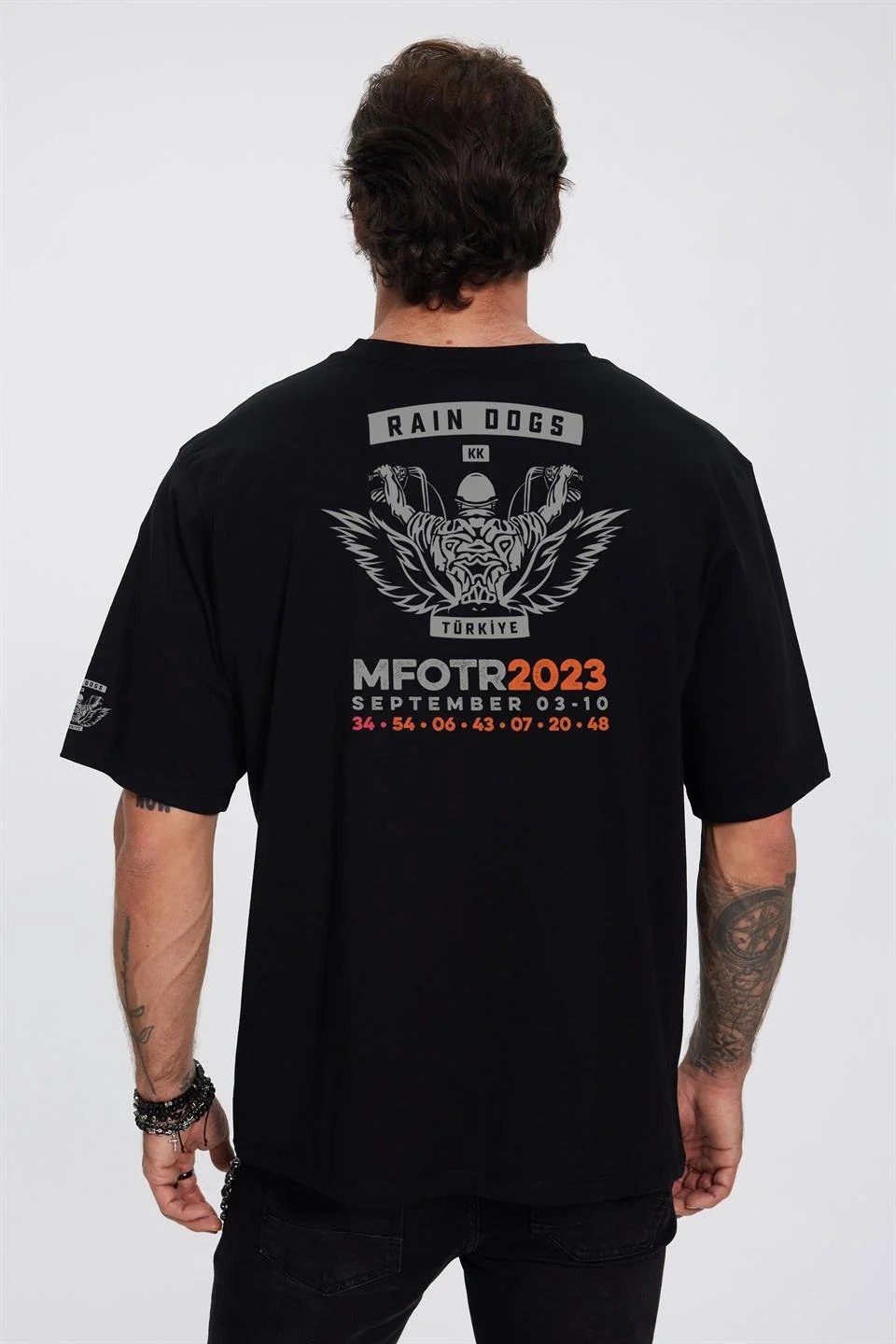 Rain Dogs Moto Fest Siyah Erkek Tişört