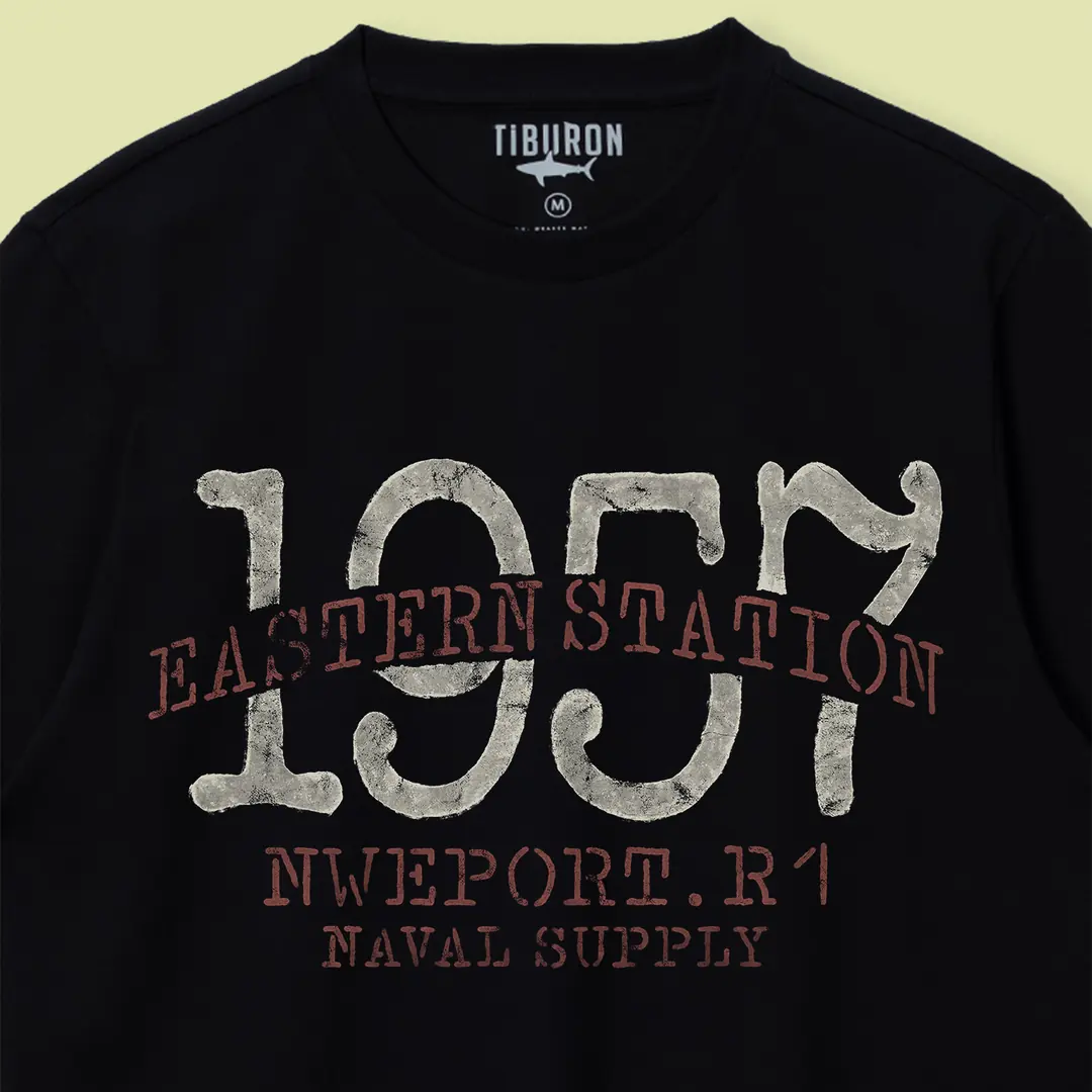 Erkek Baskılı Siyah Regular Tişört