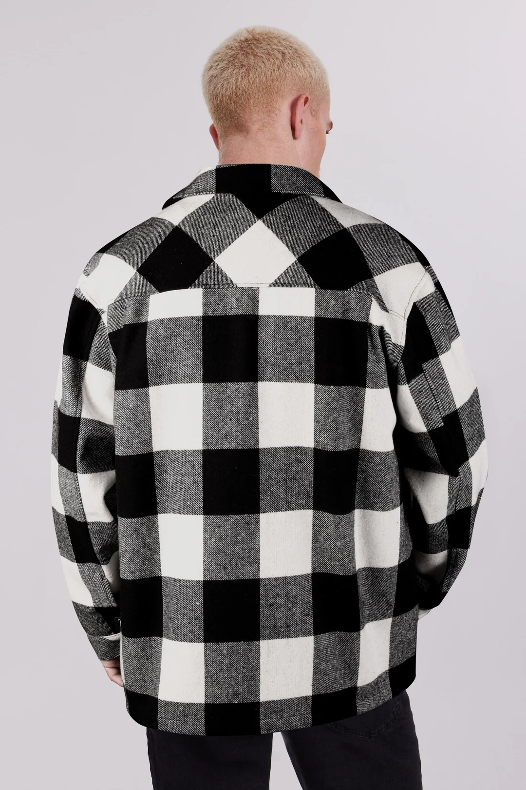 Siyah Ekose Erkek Oduncu Gömlek