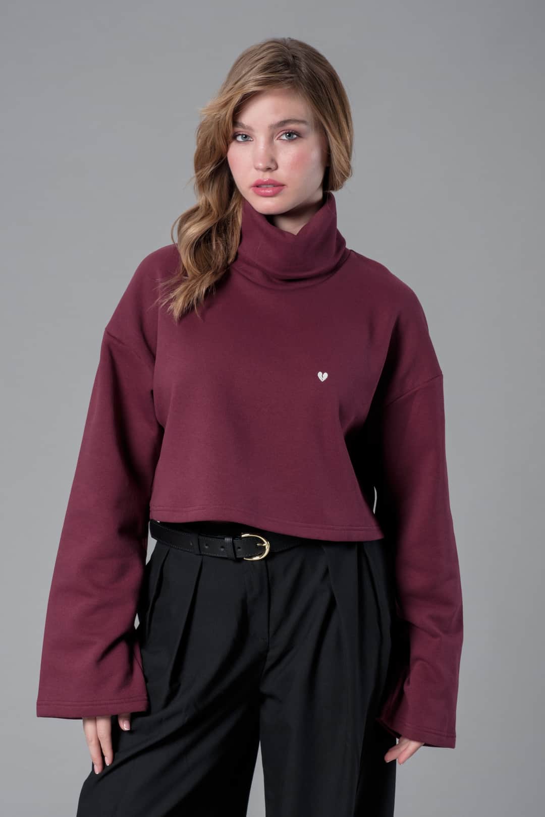 Bordo Balıkçı Yaka Üst