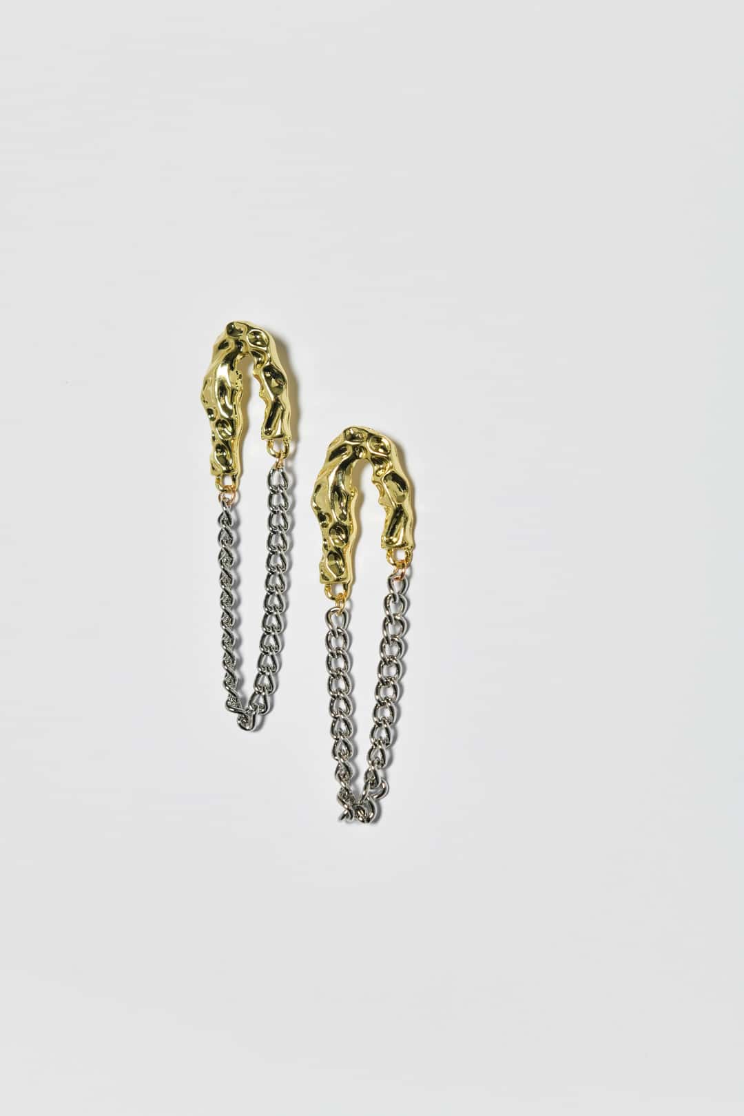 Gold Detaylı Zincir Küpe