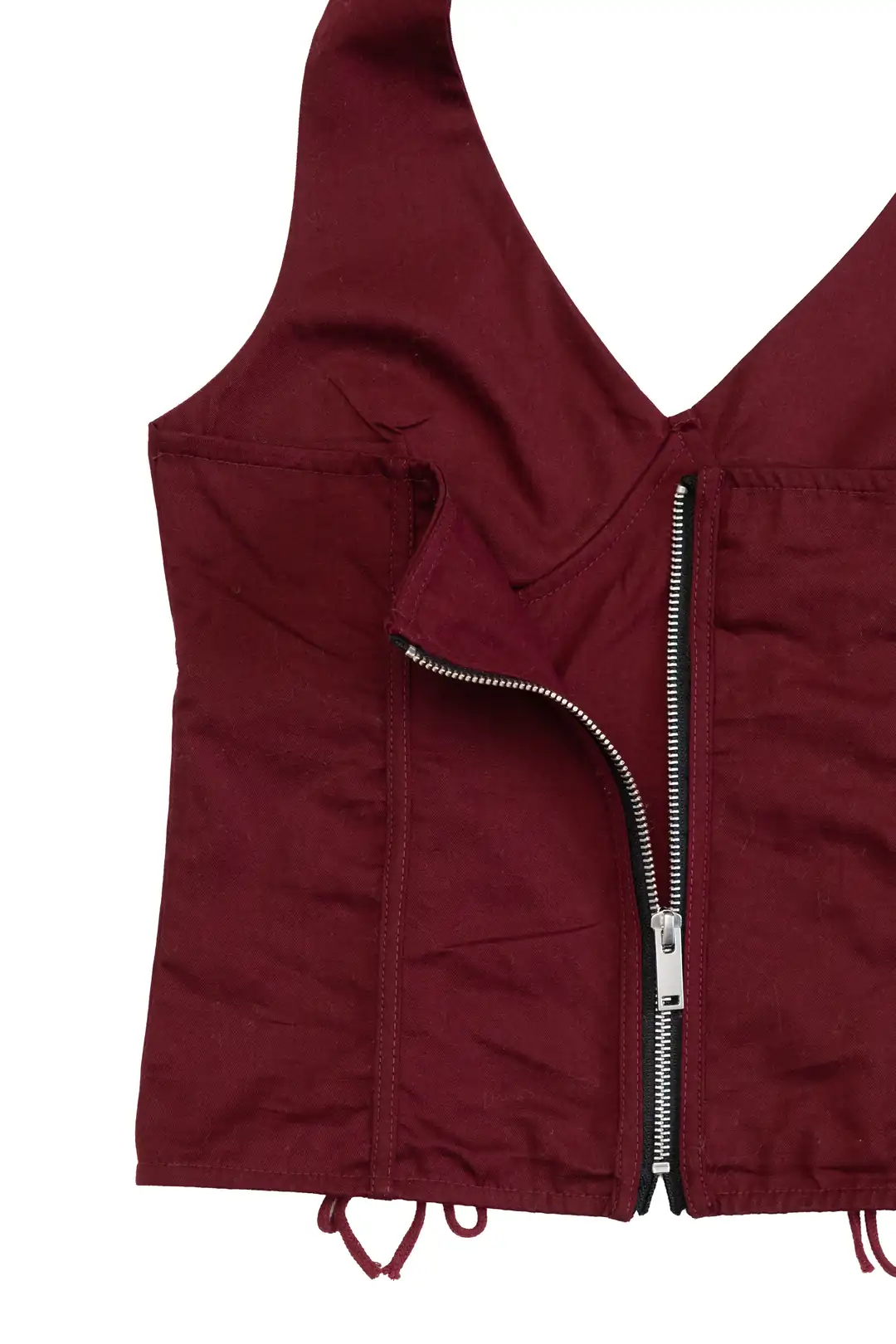 Kadın Bordo Korse Top