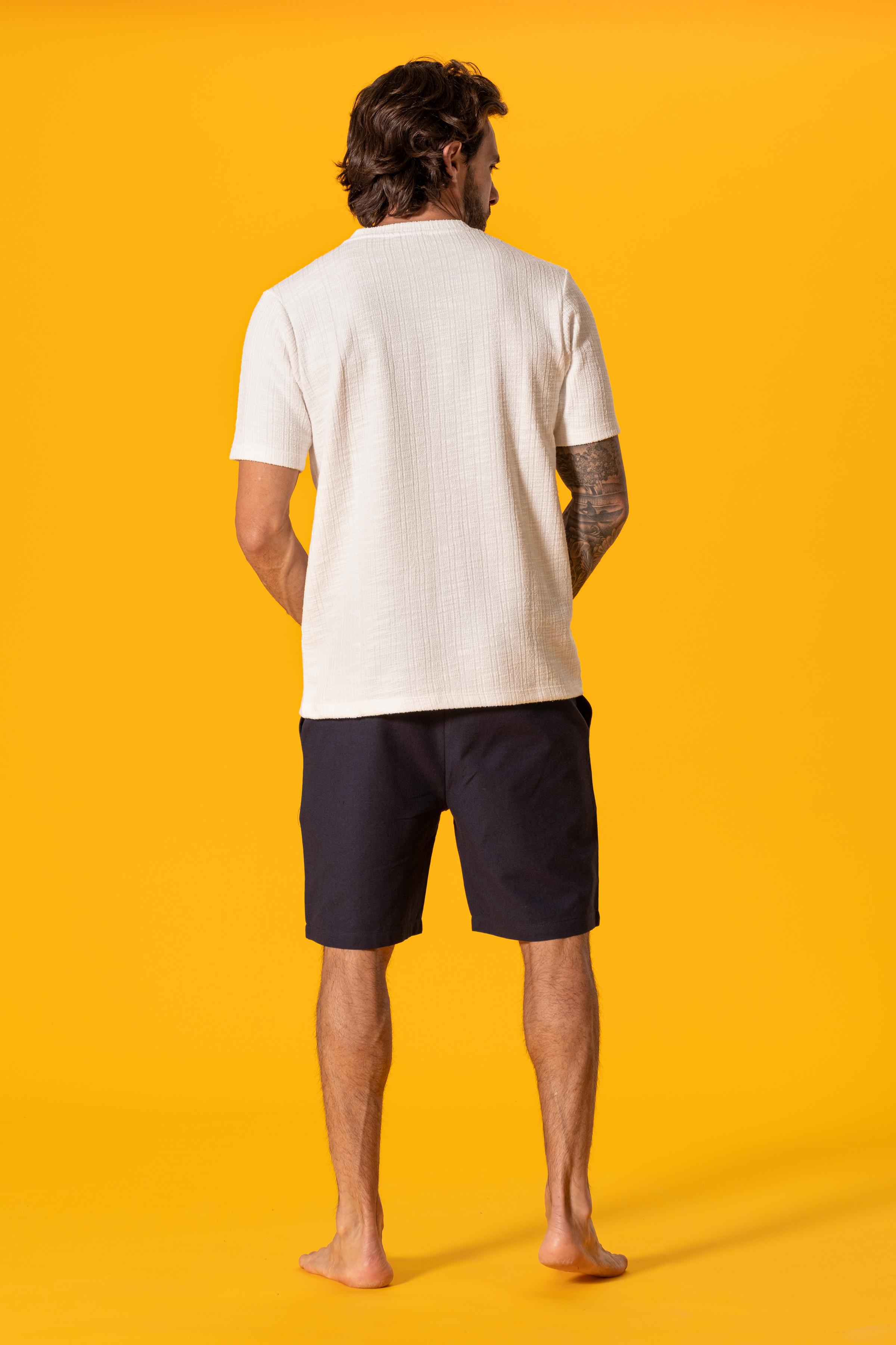 Beyaz Dokulu Tshirt