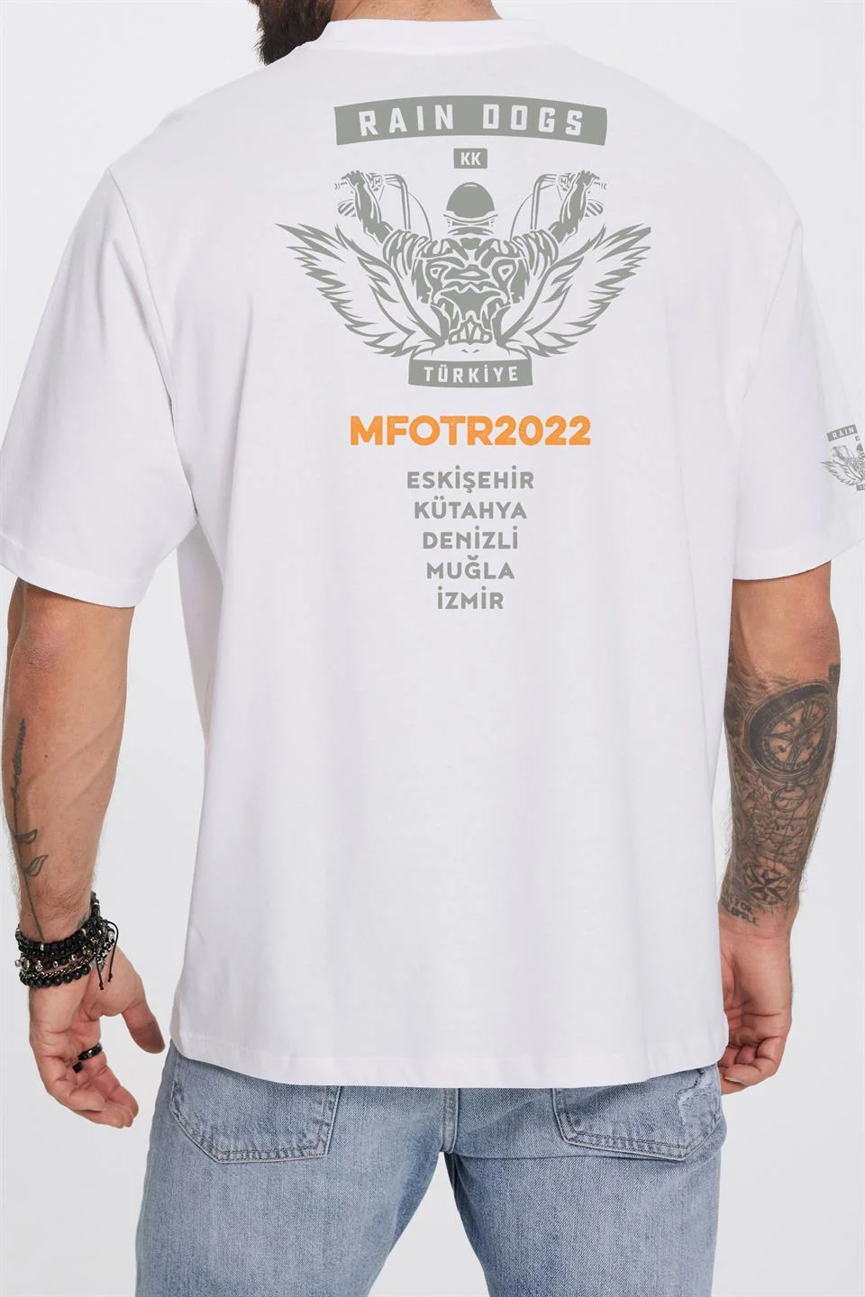 Moto Fest 2022 Beyaz Erkek Tişört