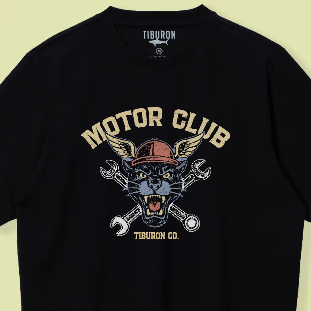 Renkli Baskılı Erkek Siyah Regular Tişört