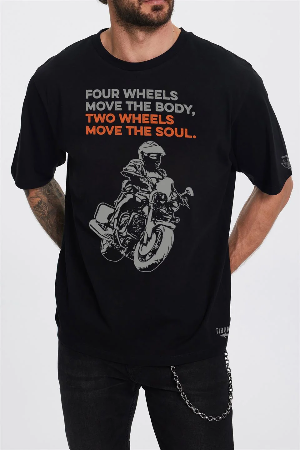 Rain Dogs Moto Fest Siyah Erkek Tişört