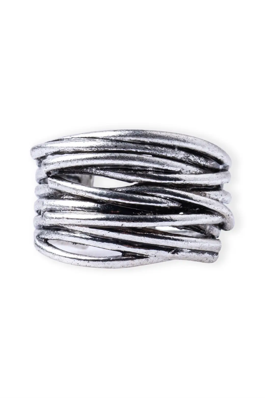 Ayarlanabilir Gümüş Yüzük