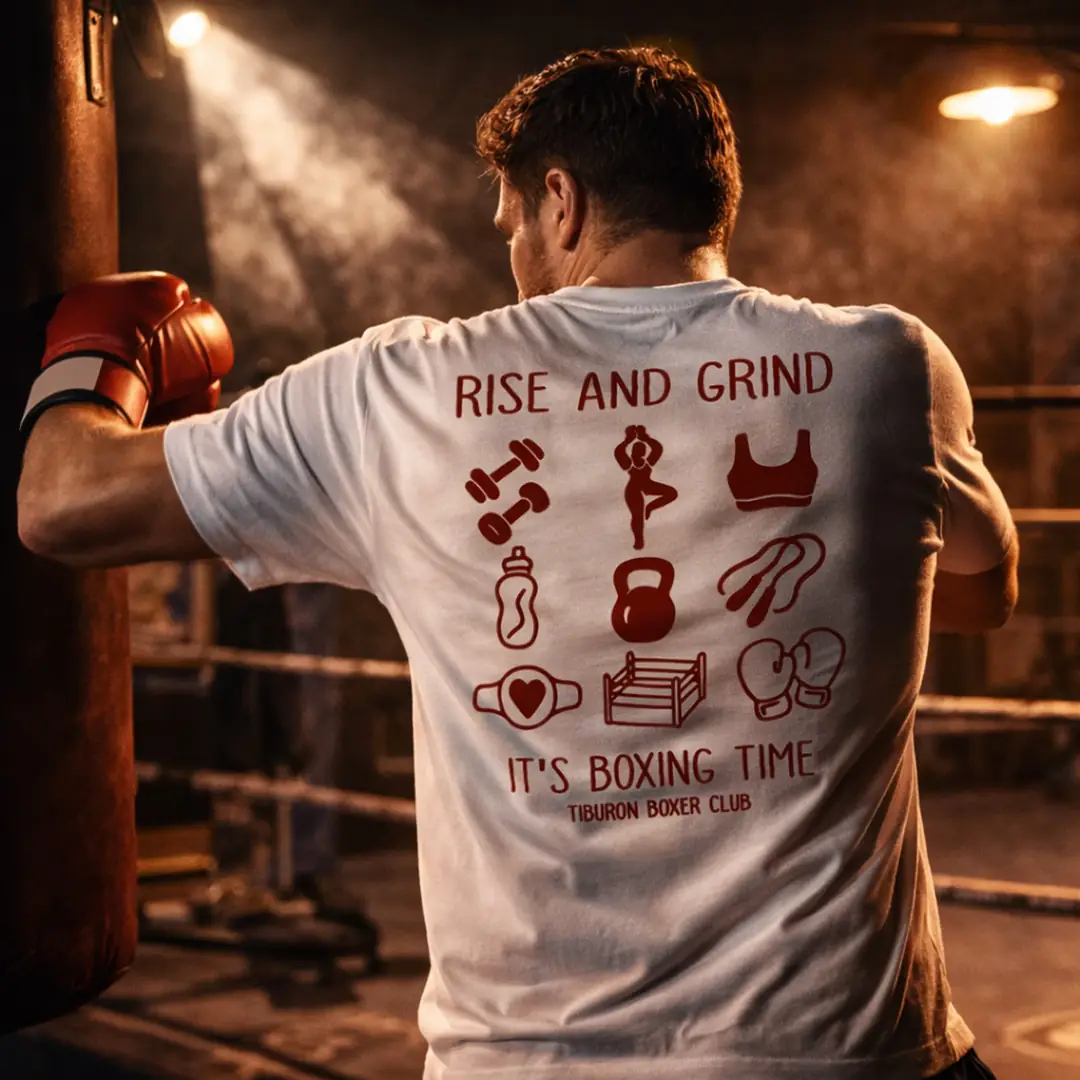 Tasarım Kabartma Baskılı Erkek Ekru Regular Tişört