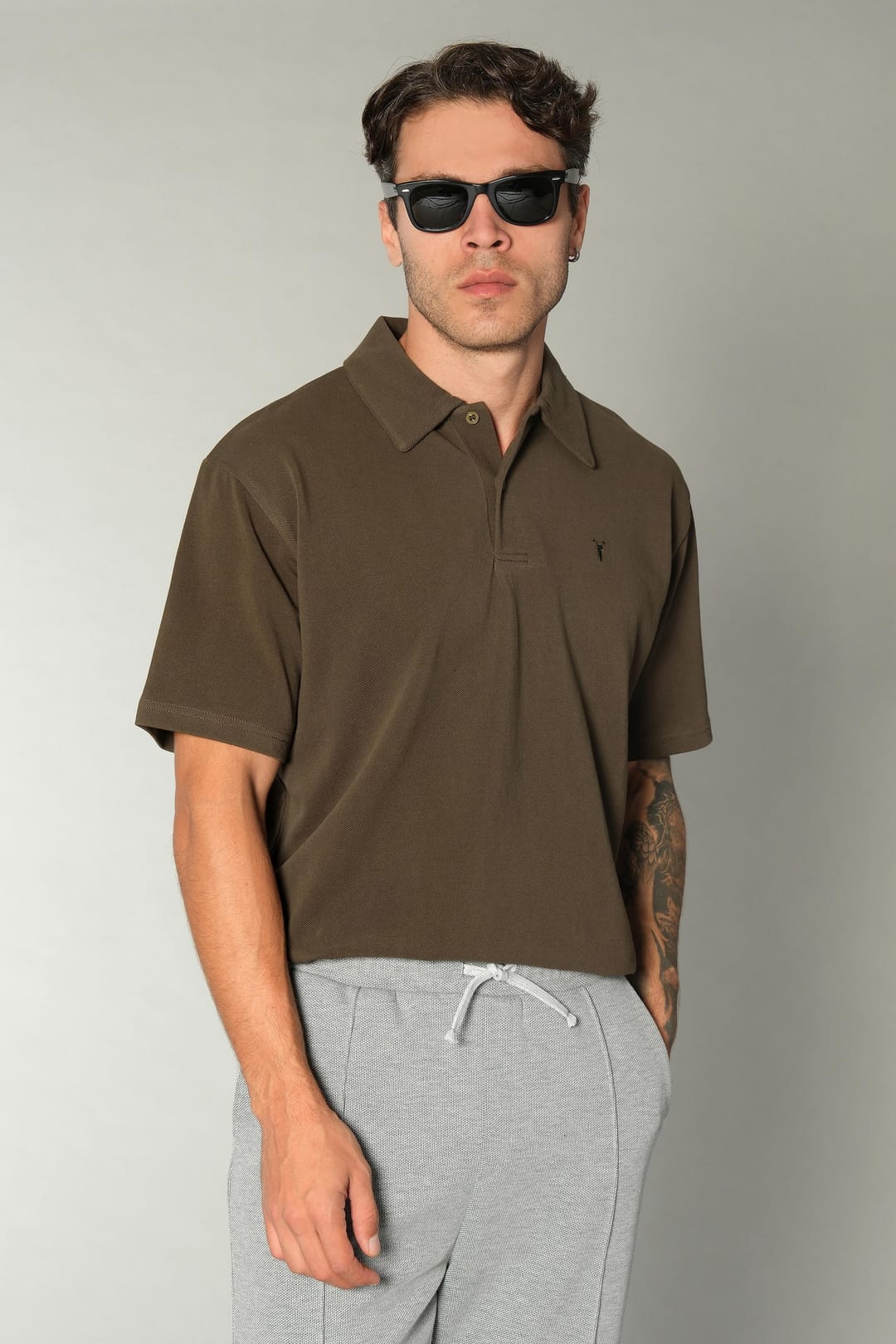 Haki Polo Yaka Tshirt