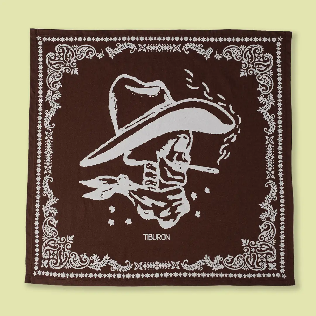 Kahverengi Baskılı Bandana