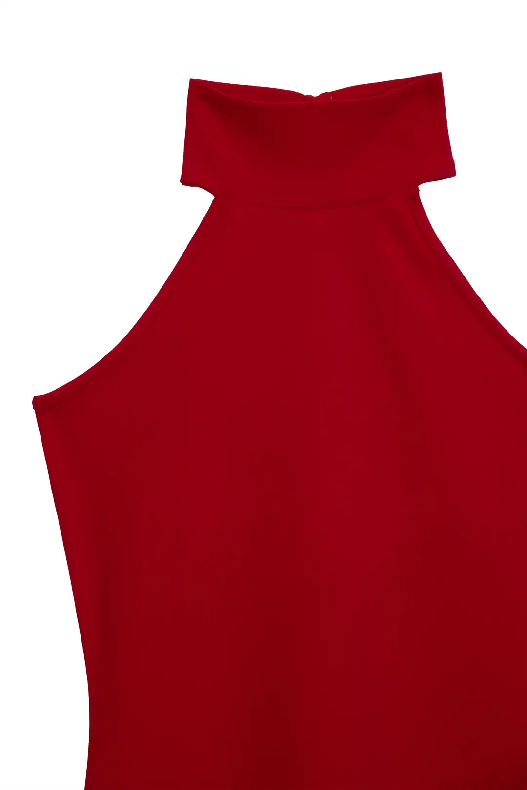 Kadın Kırmızı Halter Yaka Elbise
