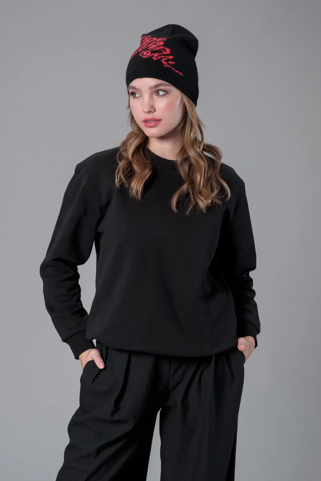 Tiburon Logolu Yünlü Bere