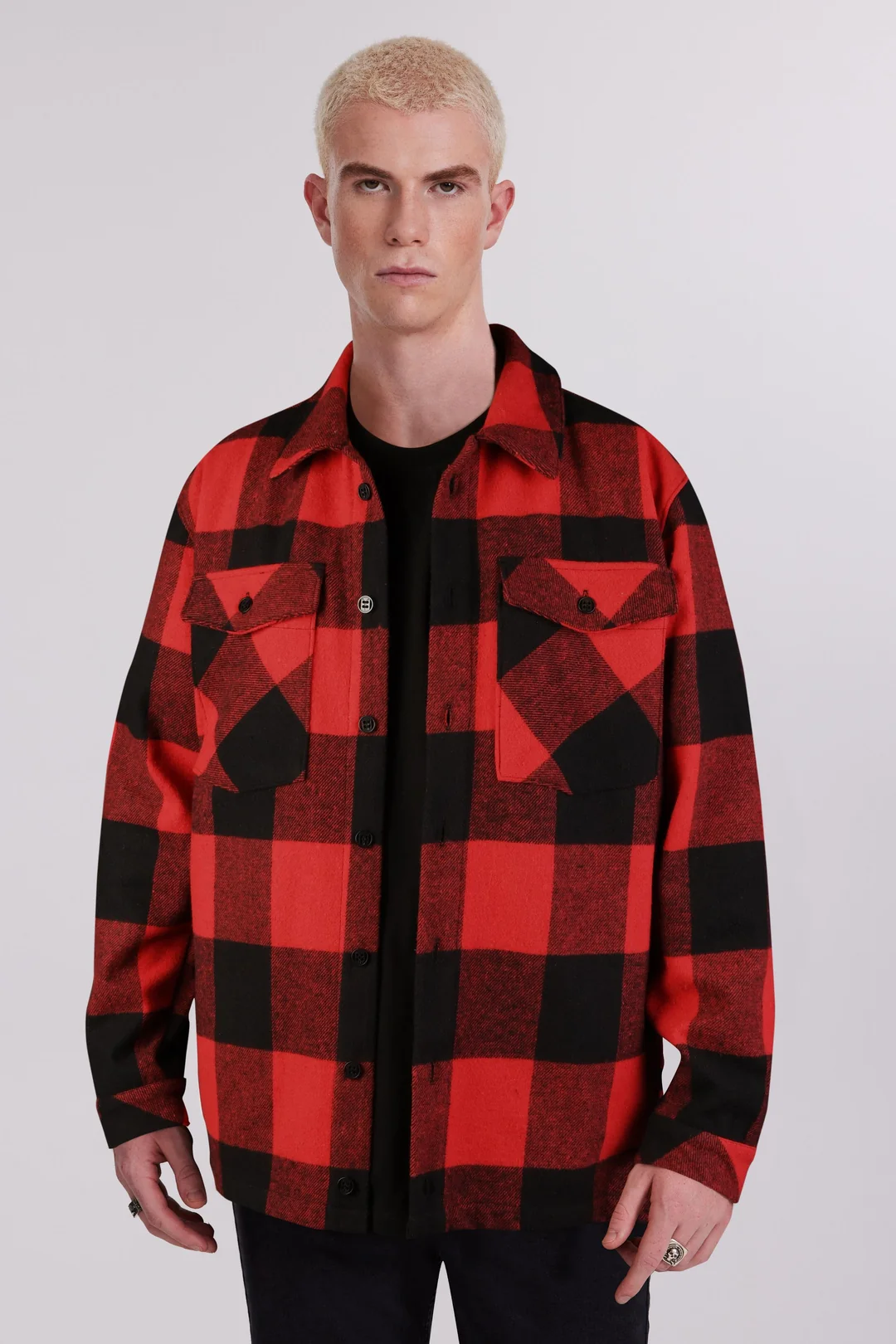 Kırmızı Ekose Erkek Oduncu Gömlek