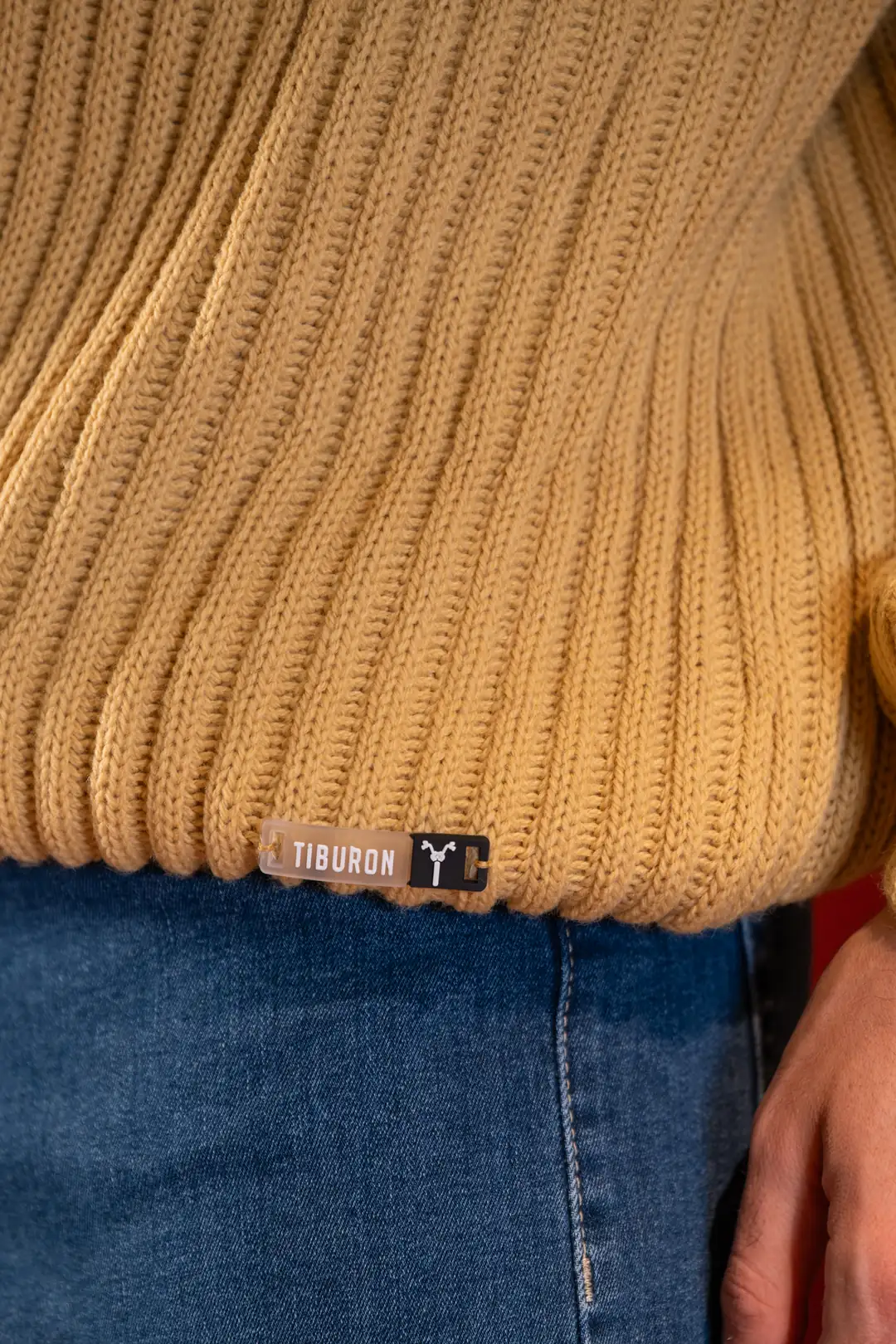 Bisiklet Yaka Deve Tüyü Örme Kazak