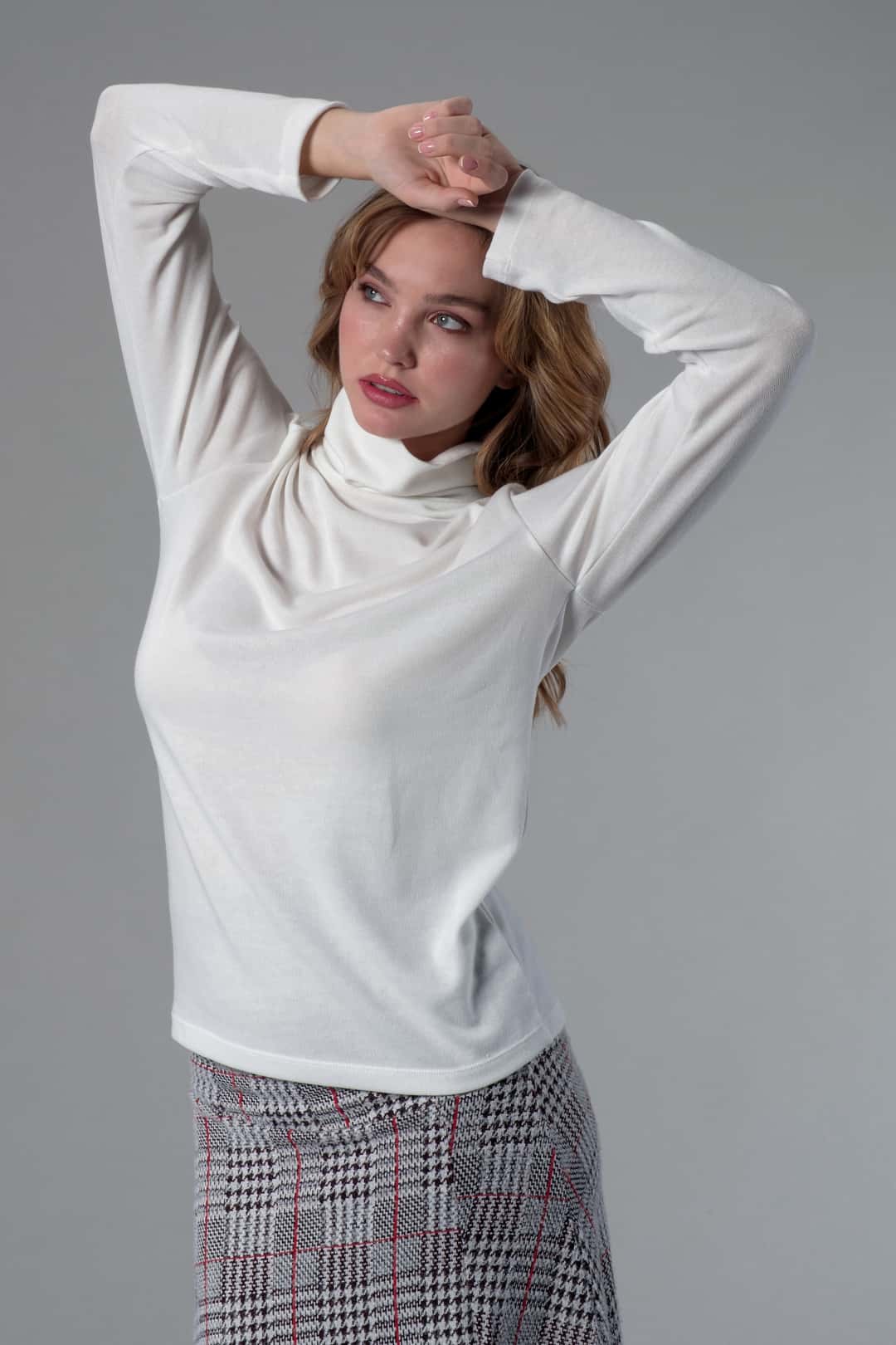 Beyaz Balıkçı Yaka Body