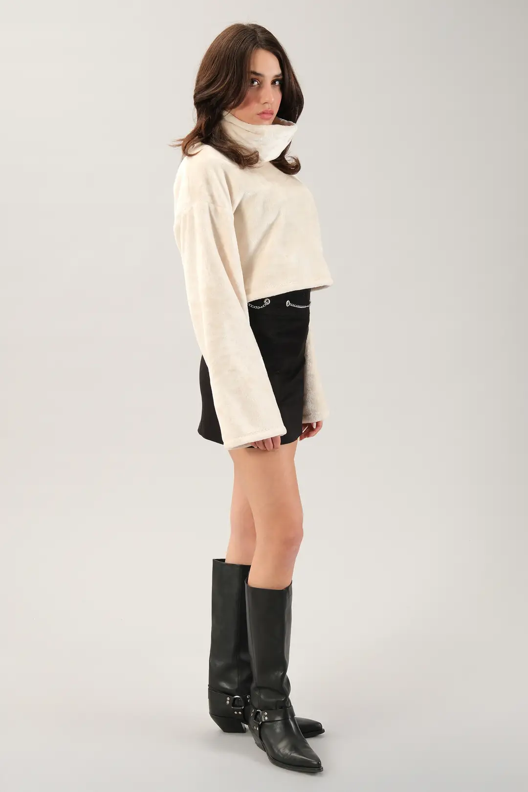 Yumuşak Dokulu Crop Üst