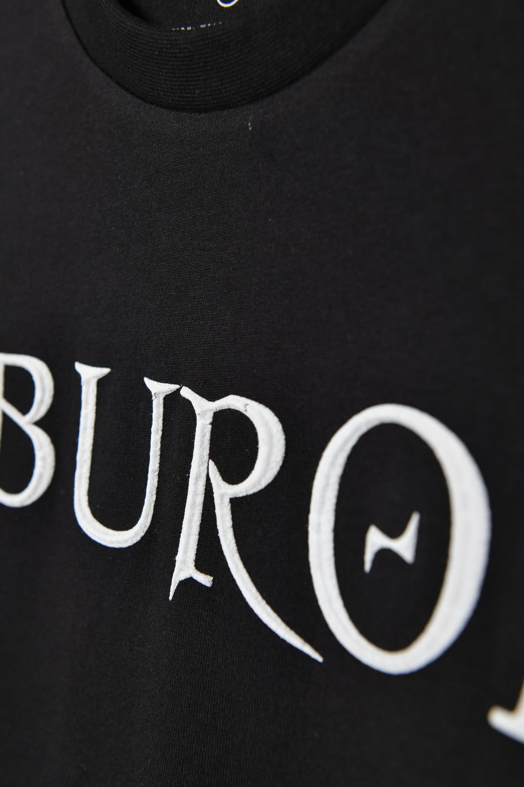 Logo Baskılı Siyah Tshirt