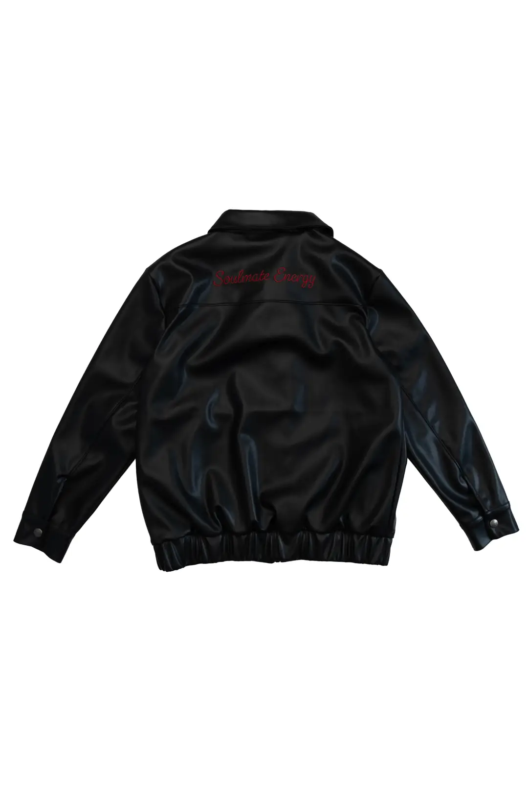 Kadın Nakışlı Suni Deri Bomber Ceket