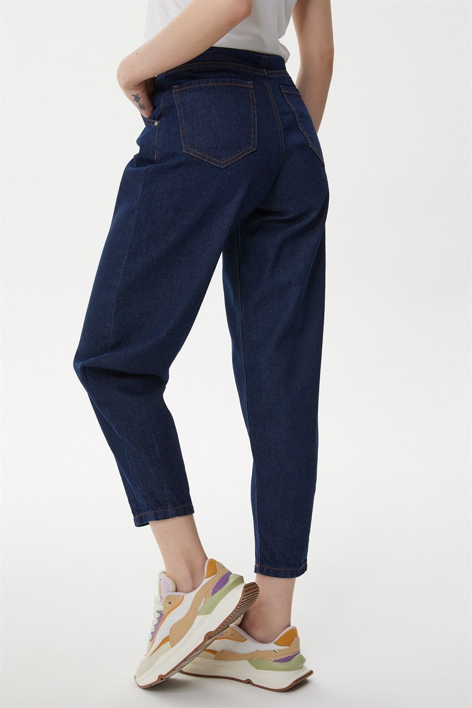Lacivert Mom Jean