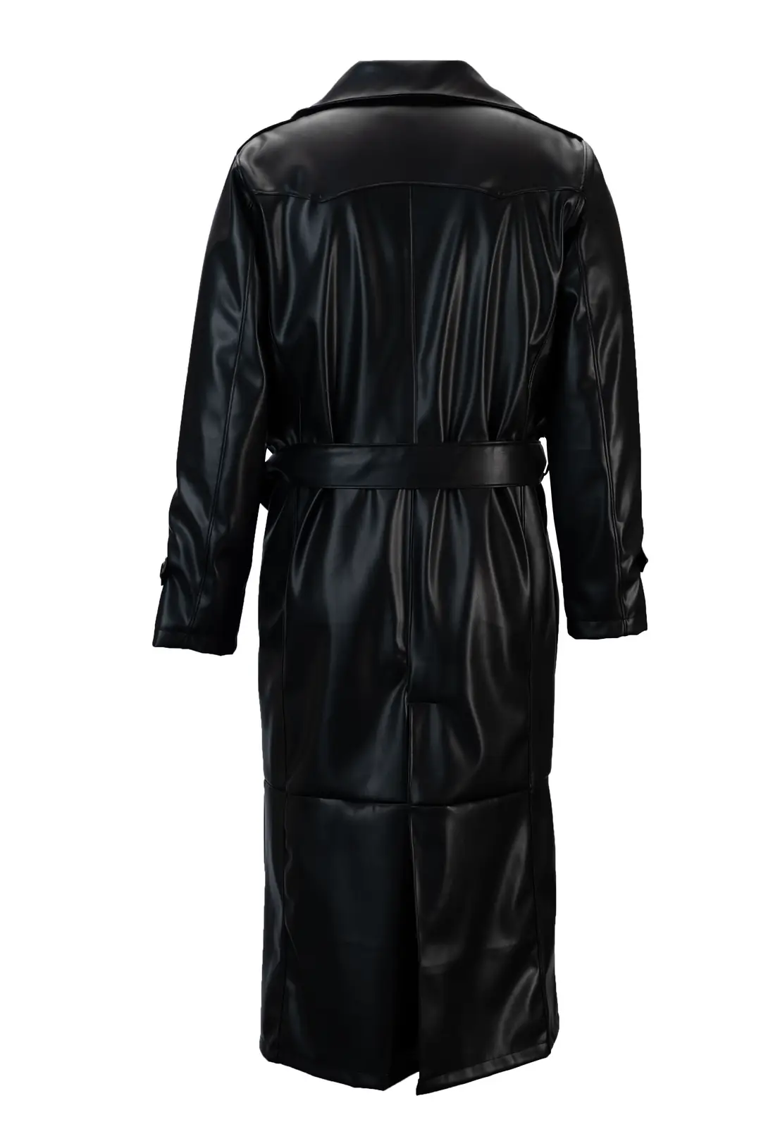 Erkek Siyah Suni Deri Pardesü