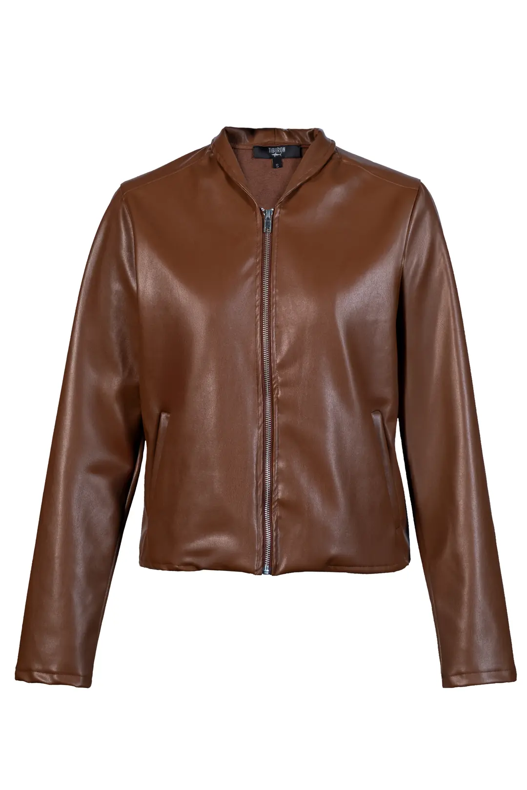 Kadın Taba Suni Deri Ceket