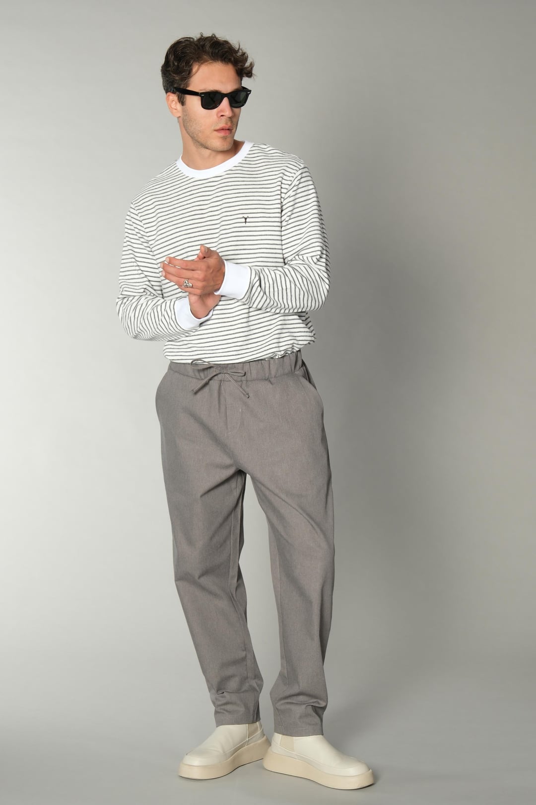Gri Jogger Pantolon