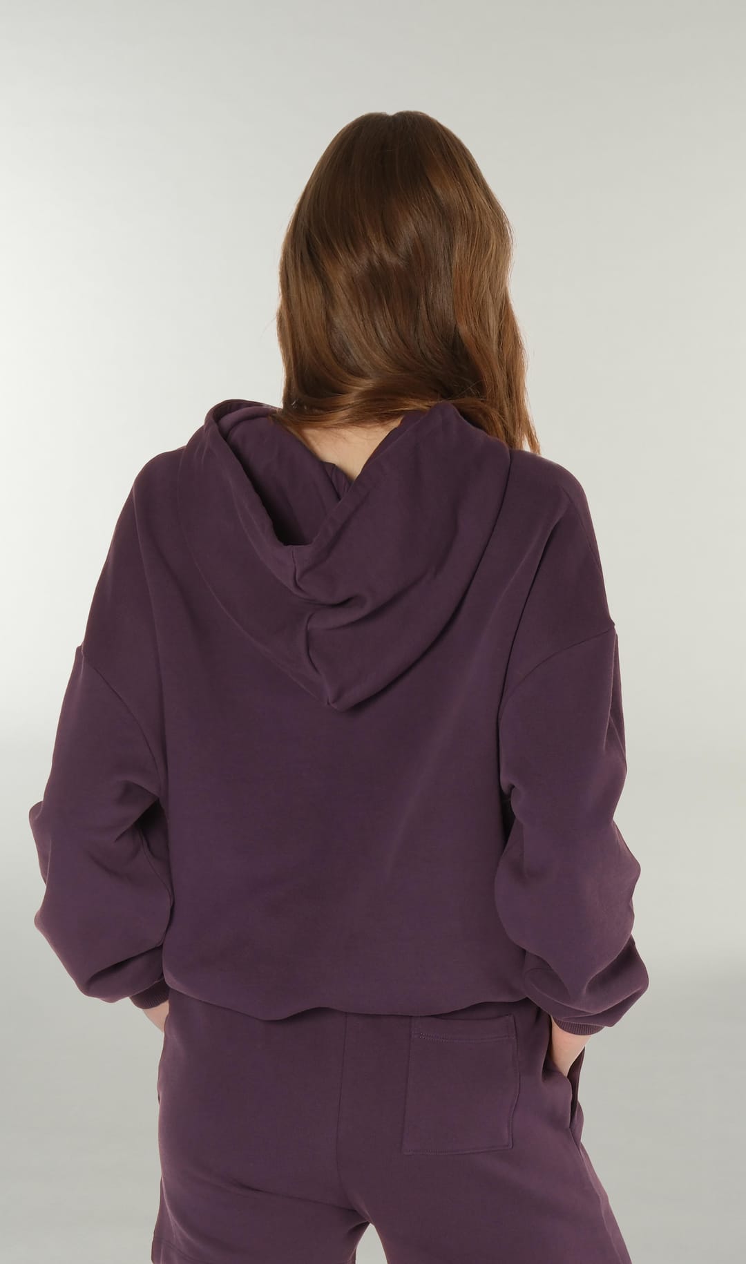 Halloween Baskılı Mor Hoodie