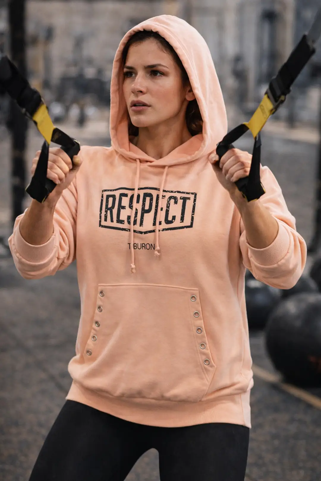 Kadın Kuşgözü Detaylı Kapüşonlu Hoodie