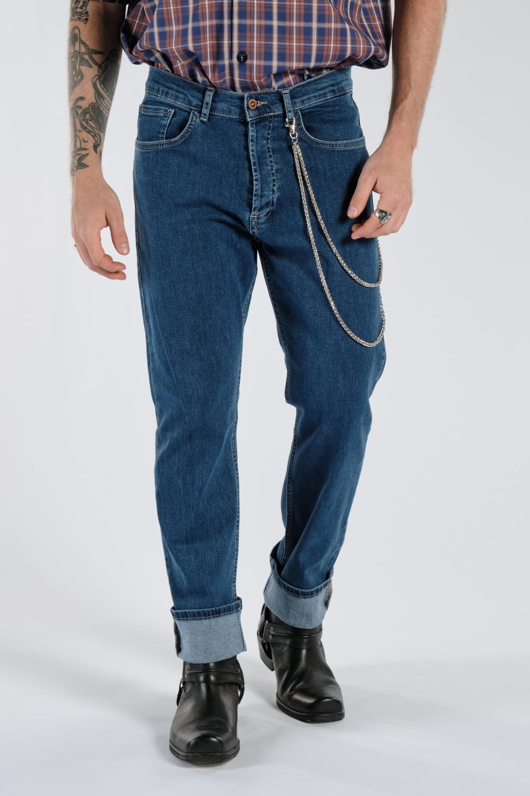 Lacivert Normal Bel Erkek Kot Pantolon