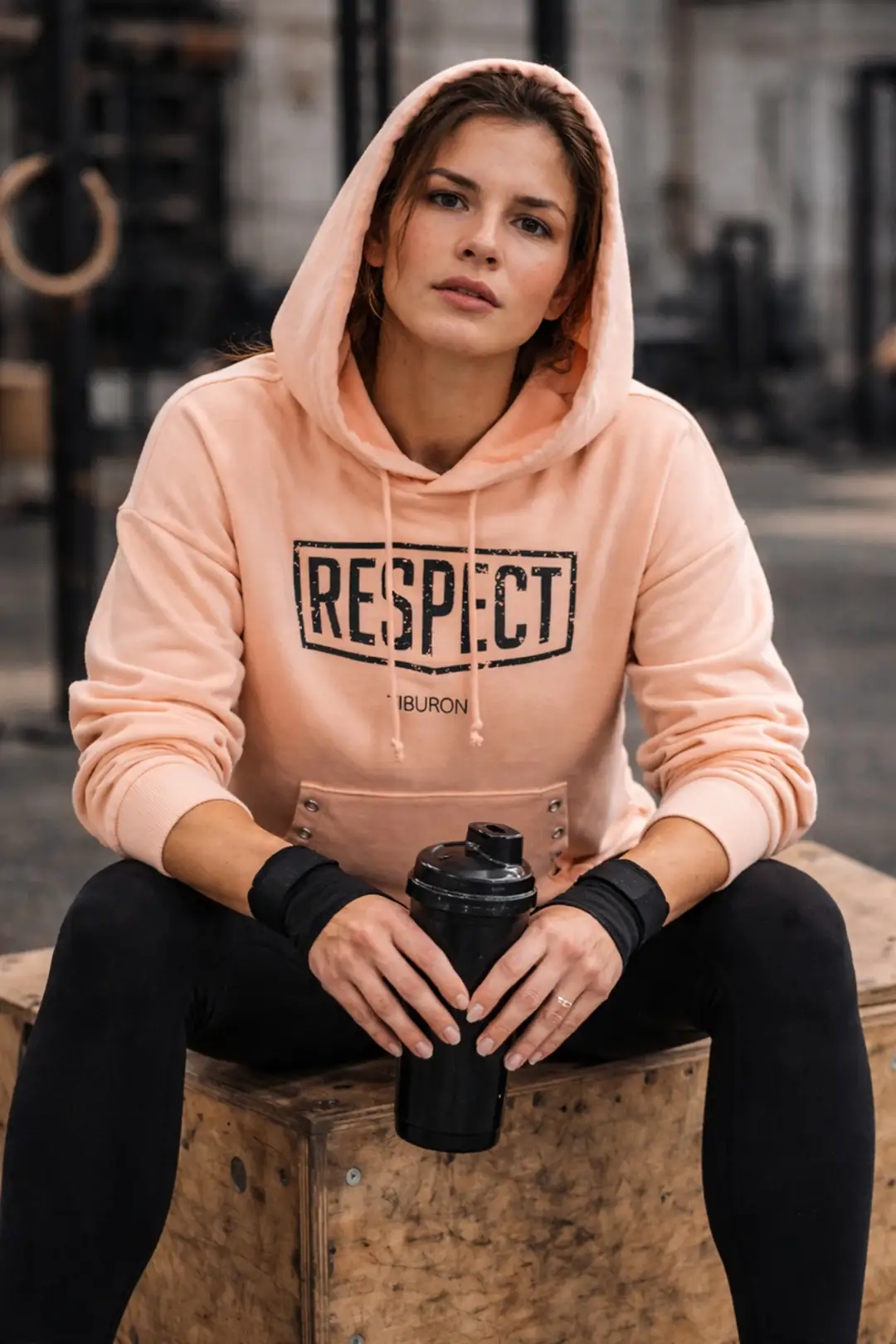 Kadın Kuşgözü Detaylı Kapüşonlu Hoodie