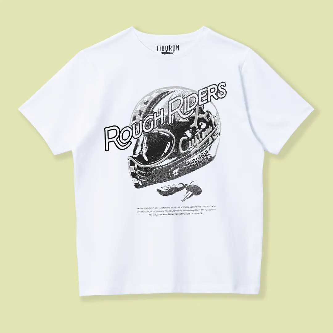 Erkek Baskılı Beyaz Regular Tişört